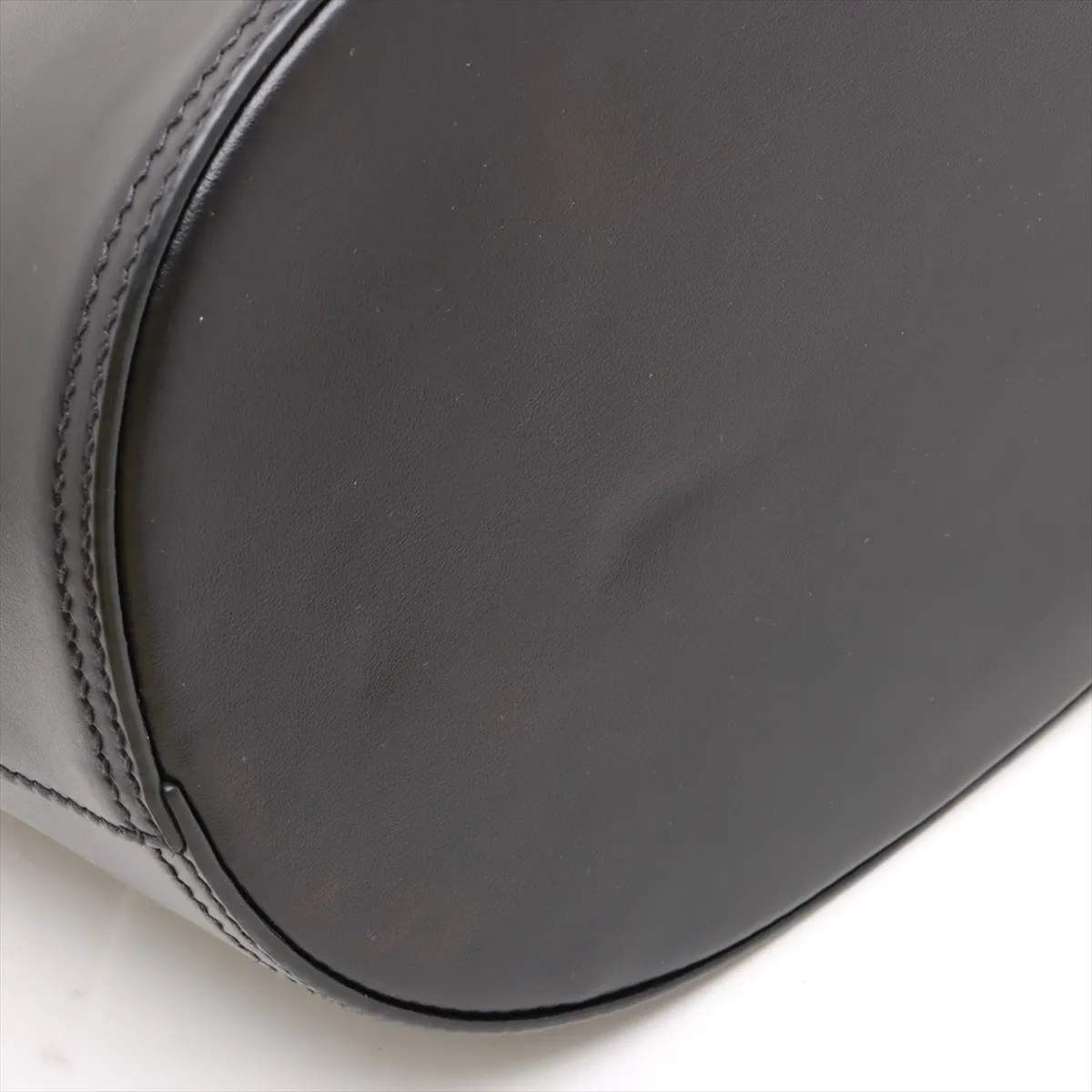 Leather Shoulder Bag, Black, 1BE050, Unsigned Guarantee Card — view 10