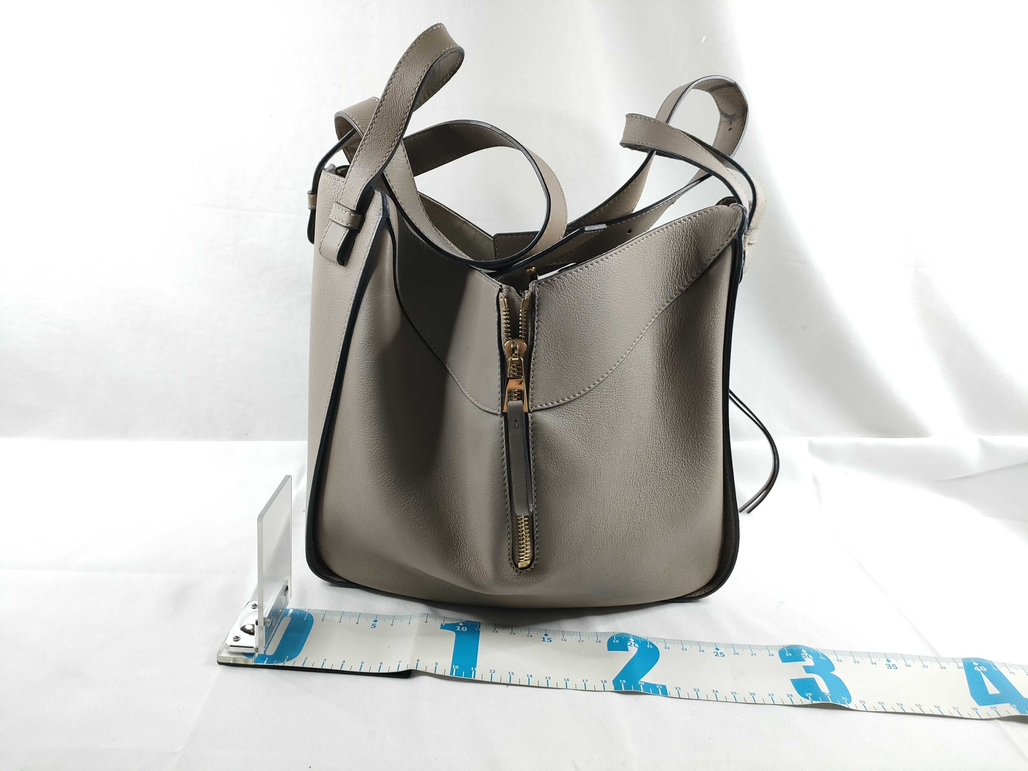 Hammock Small Leather Bag, Beige Handbag — view 2