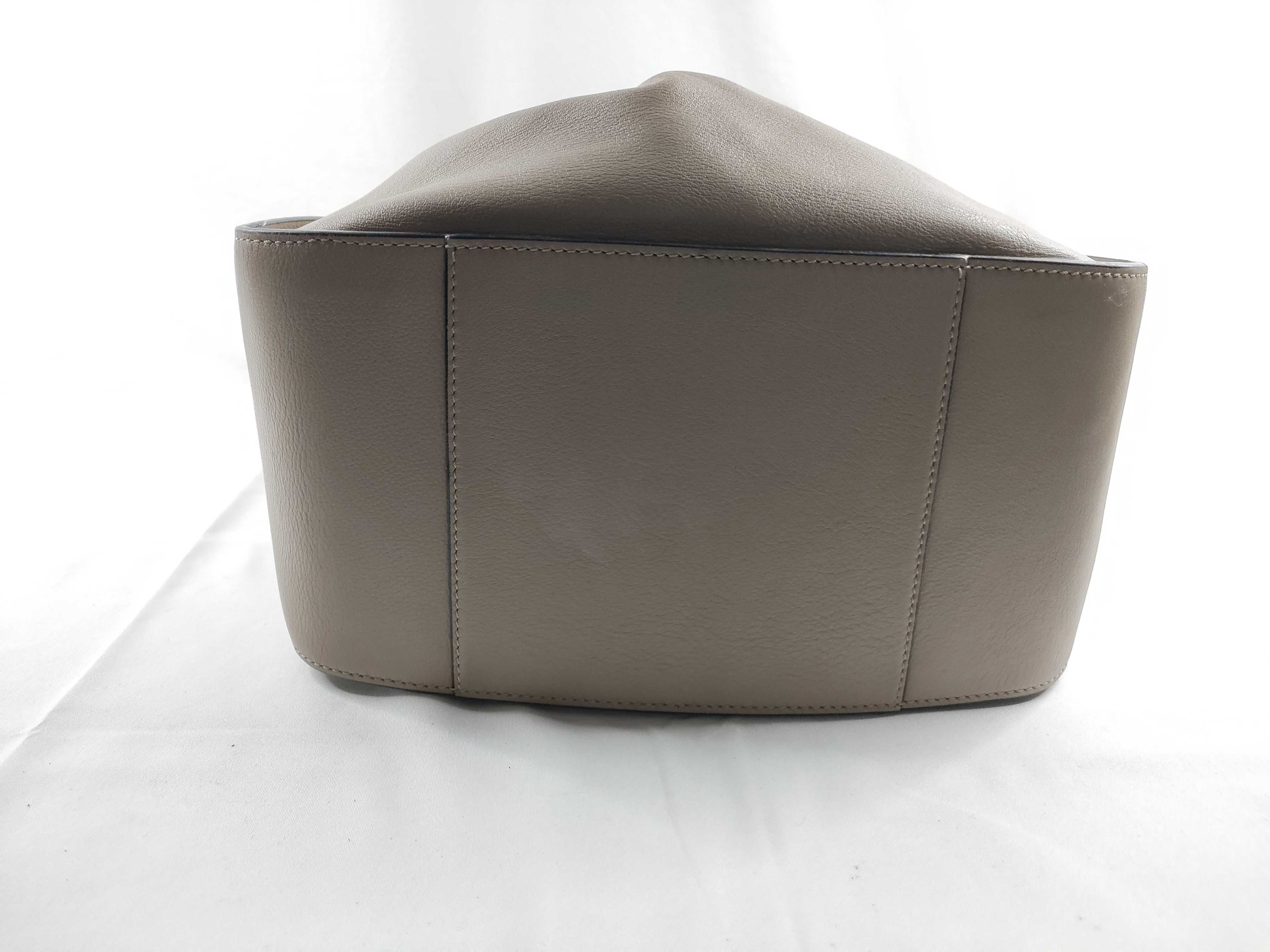 Hammock Small Leather Bag, Beige Handbag — view 4
