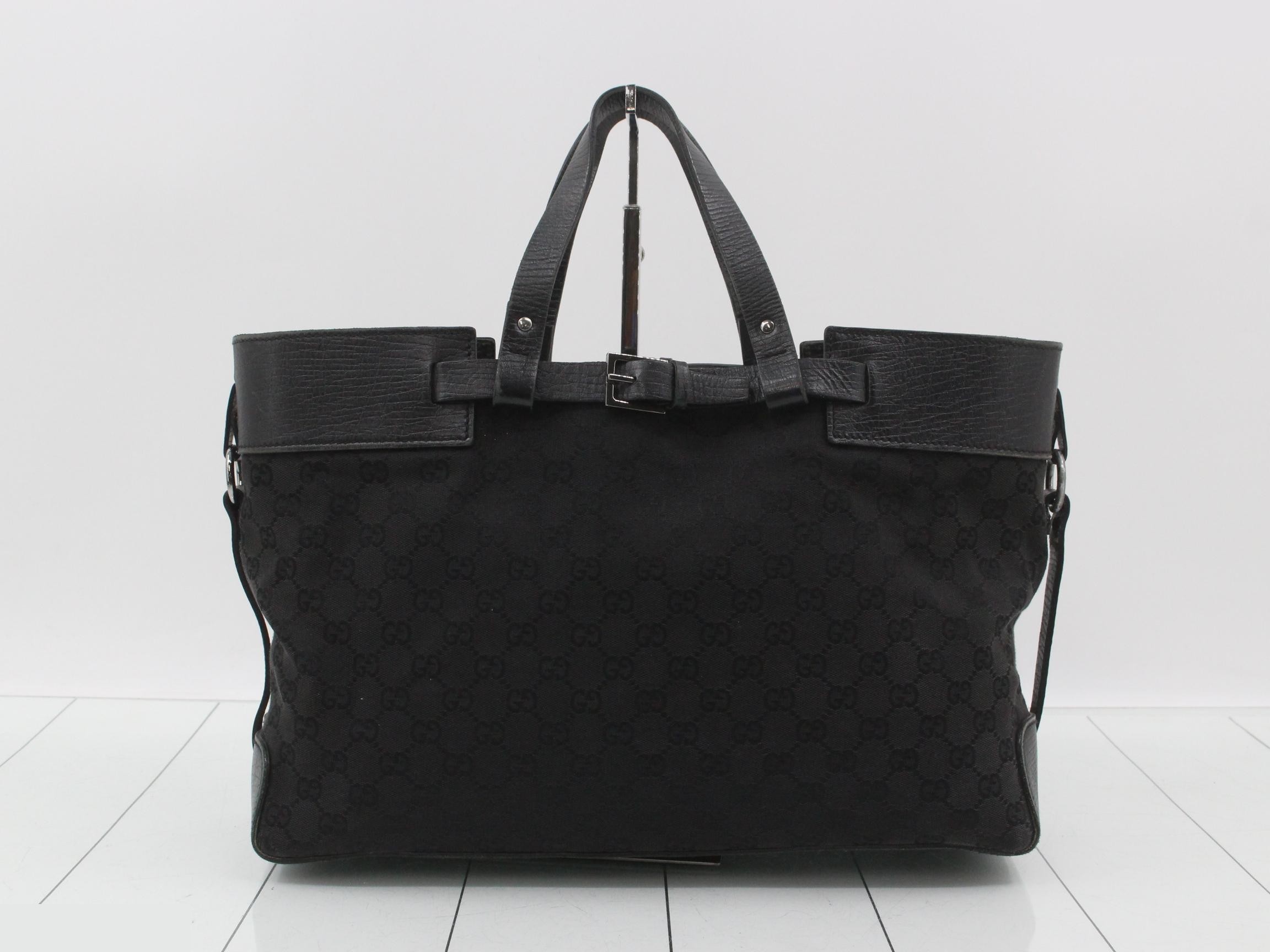 Canvas Tote Bag, Noir (Black), 106251, 244397 — view 2