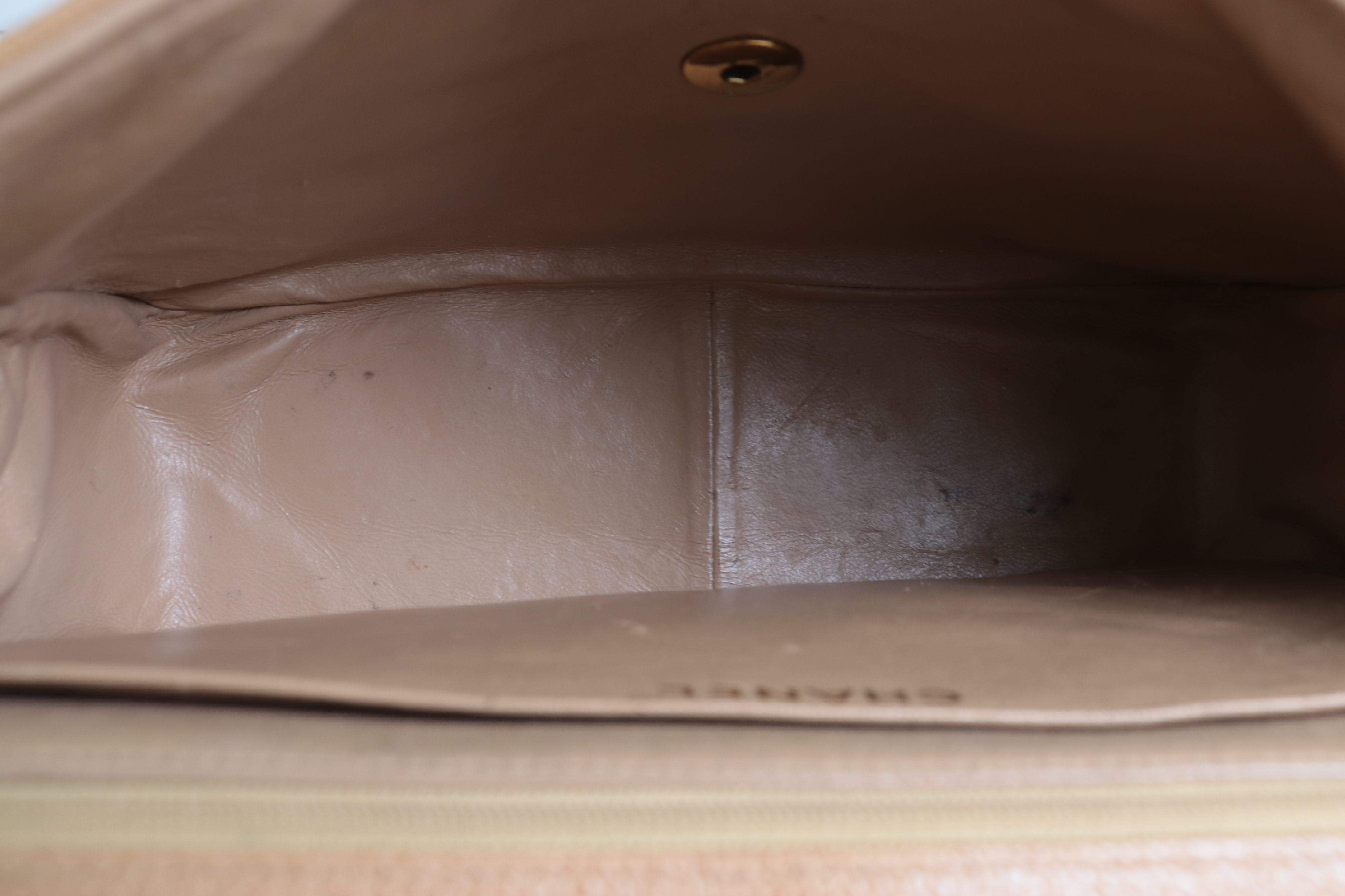 Large Coco Caviar Chain Shoulder Bag, Beige, Series 3 — view 8