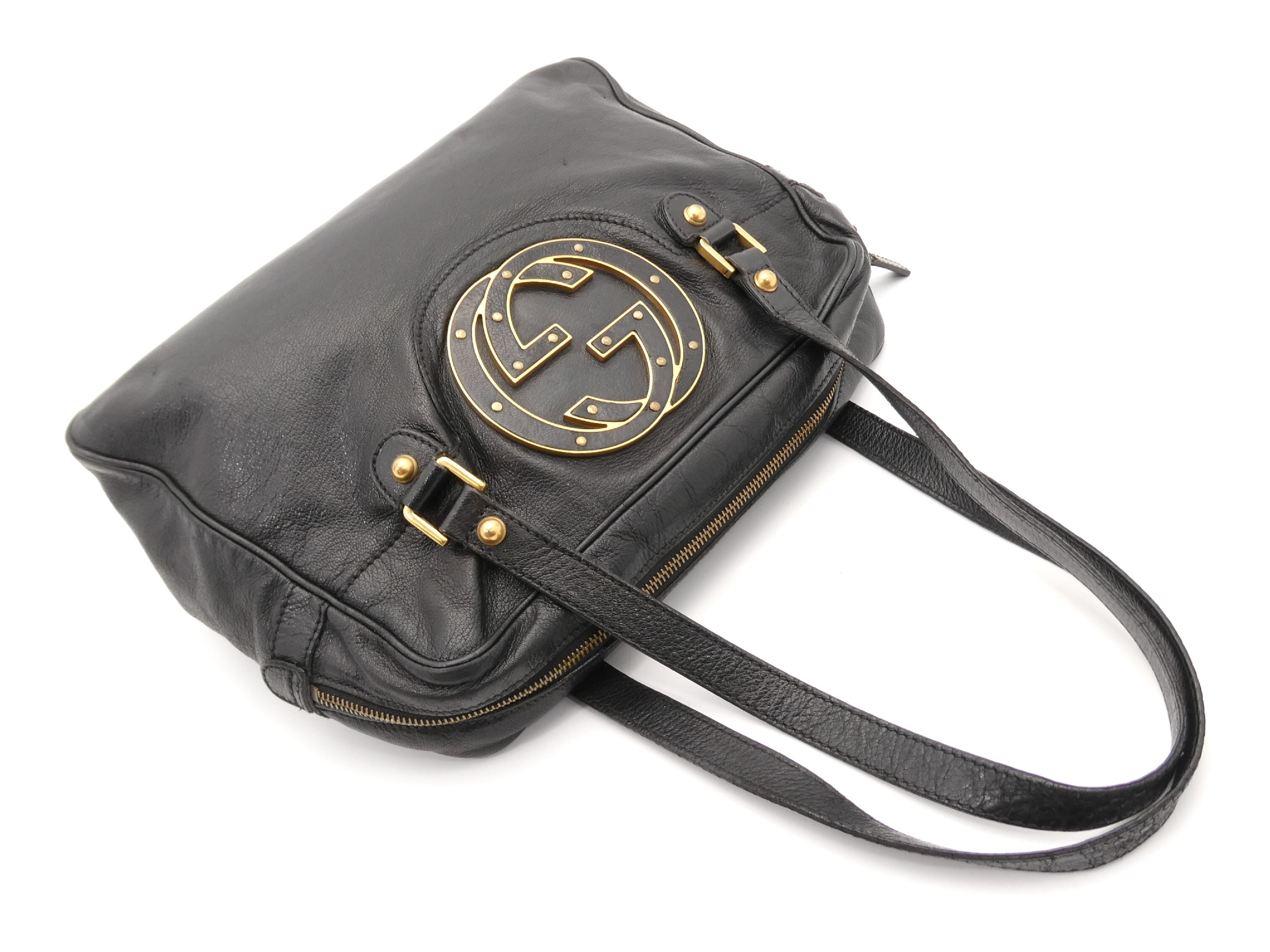 Interlocking GG Leather Shoulder Bag — view 6