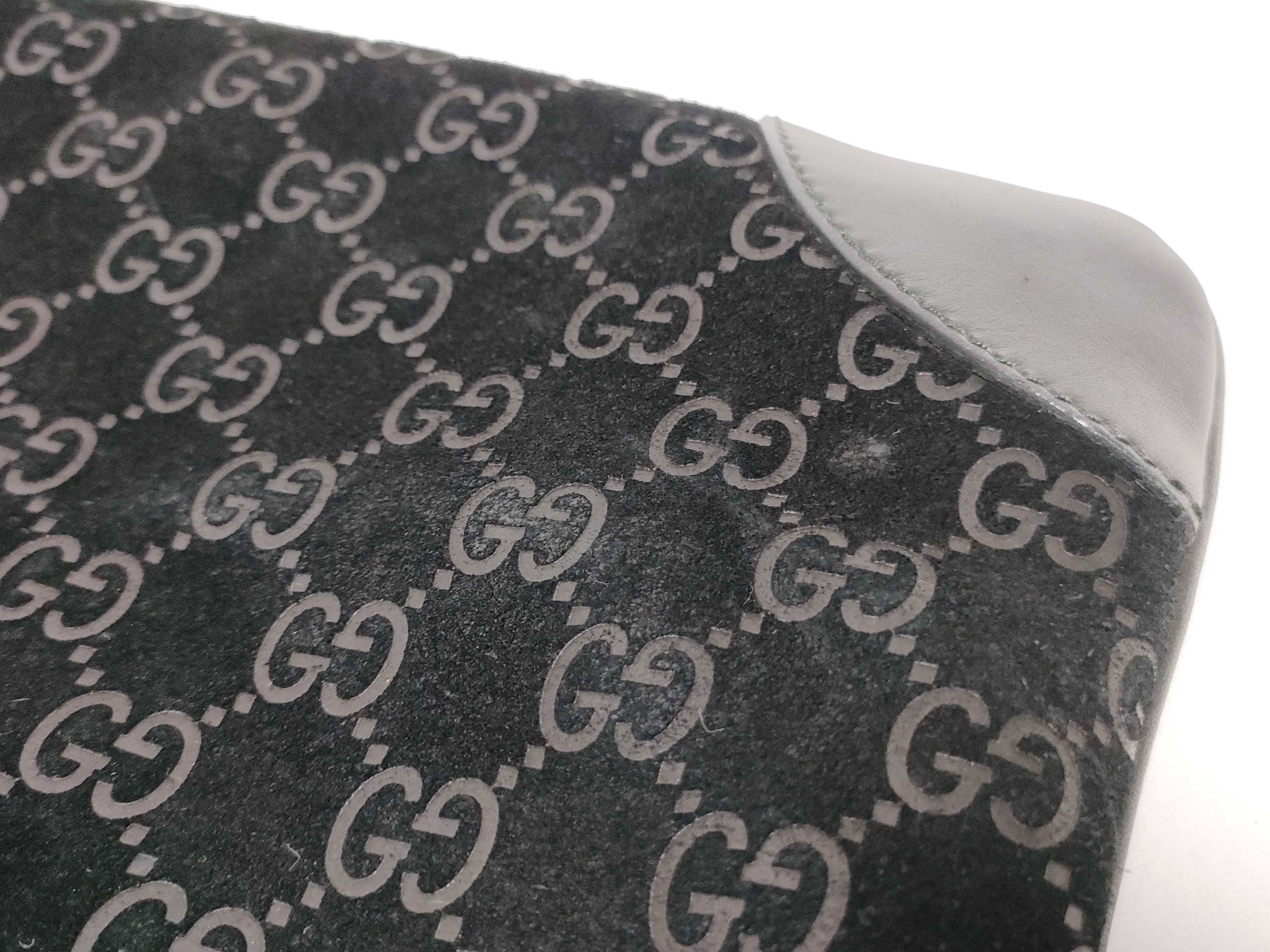 Guccissima Suede Shoulder Bag, Black — view 13