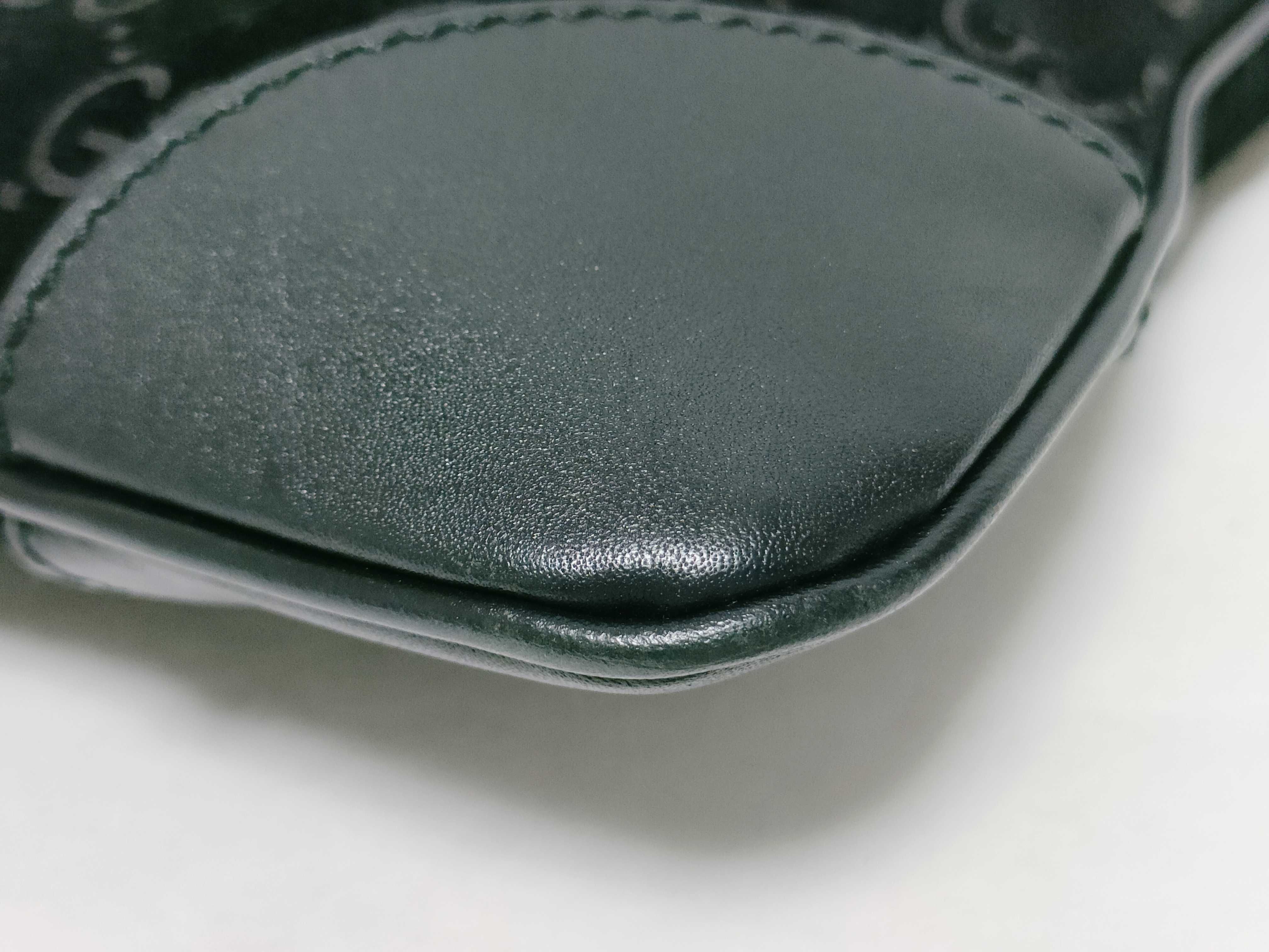 Guccissima Suede Shoulder Bag, Black — view 7