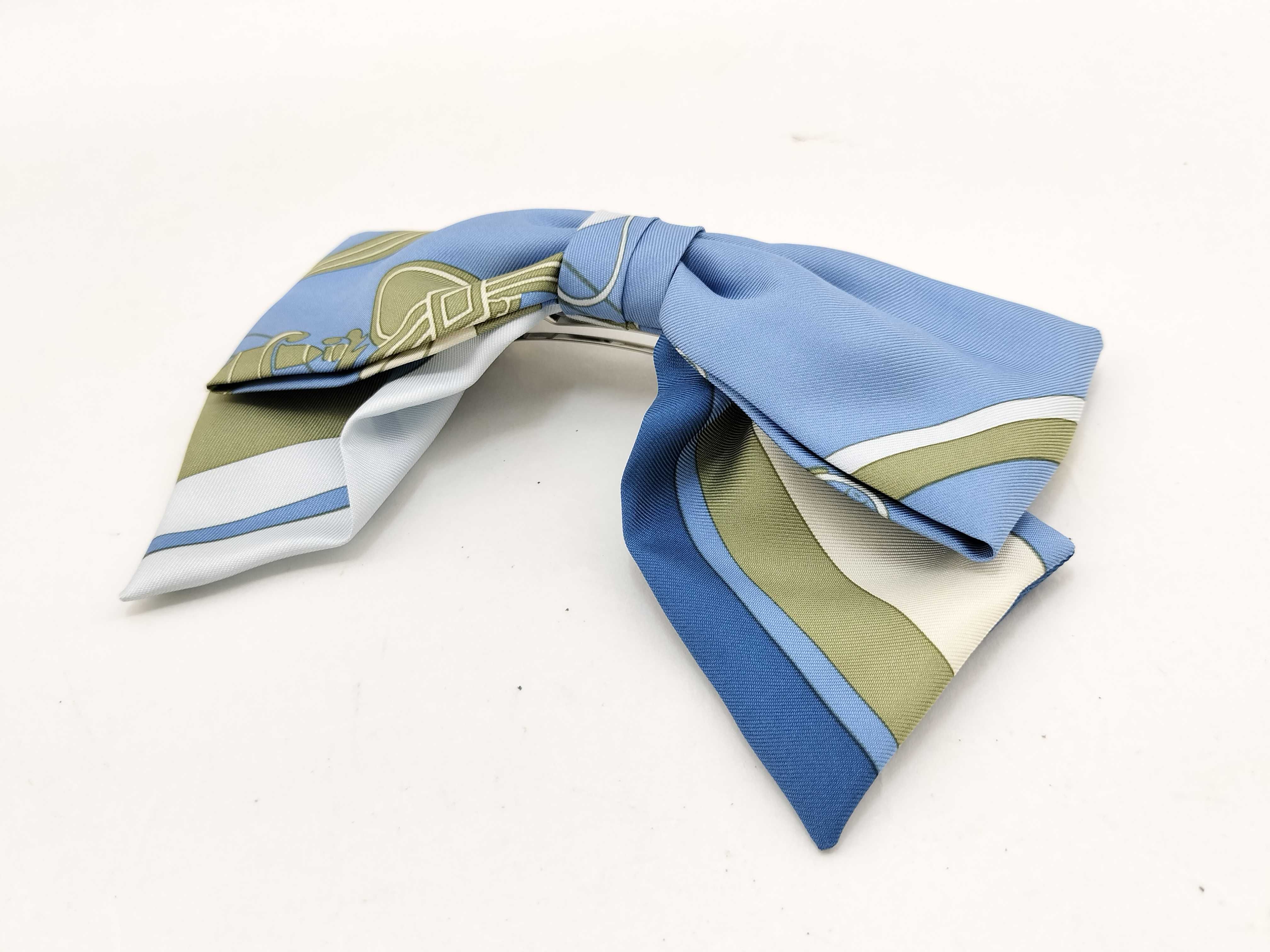 Grenelle Ex-Libris Ribbon Barrette - Hermes Hair Accessory — view 7