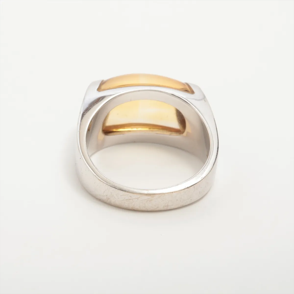 Tronchetto Citrine Ring, 750 (WG), 8.4g. Features: minor stone — view 2