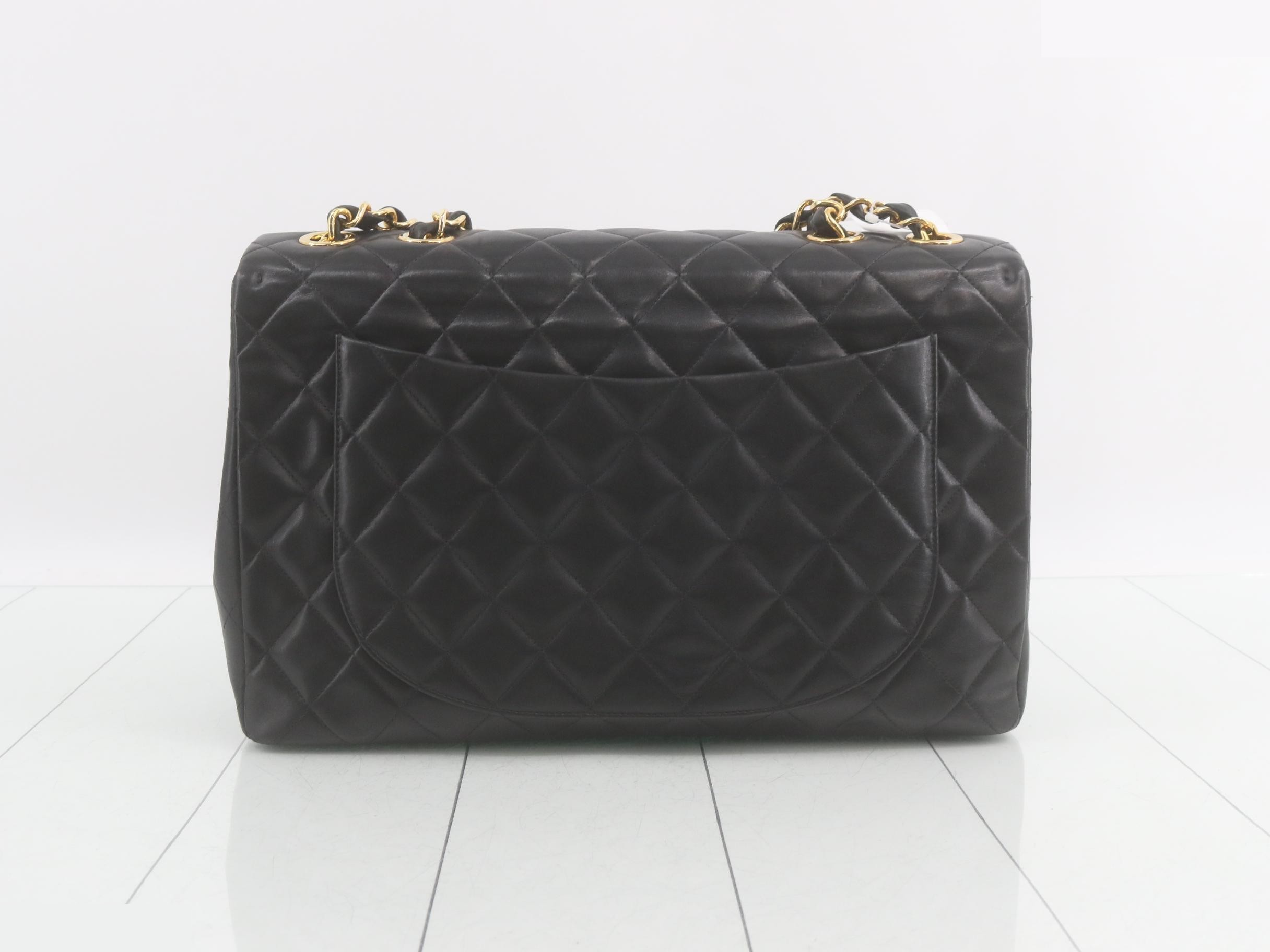 Large Matelassé Shoulder Bag, Black, Series 3 — view 2