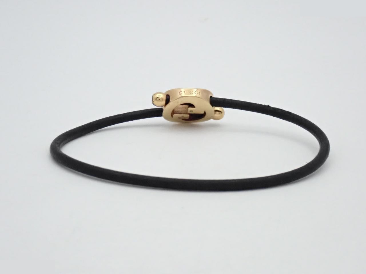 Lacquer finish round interlocking G bracelet — view 2