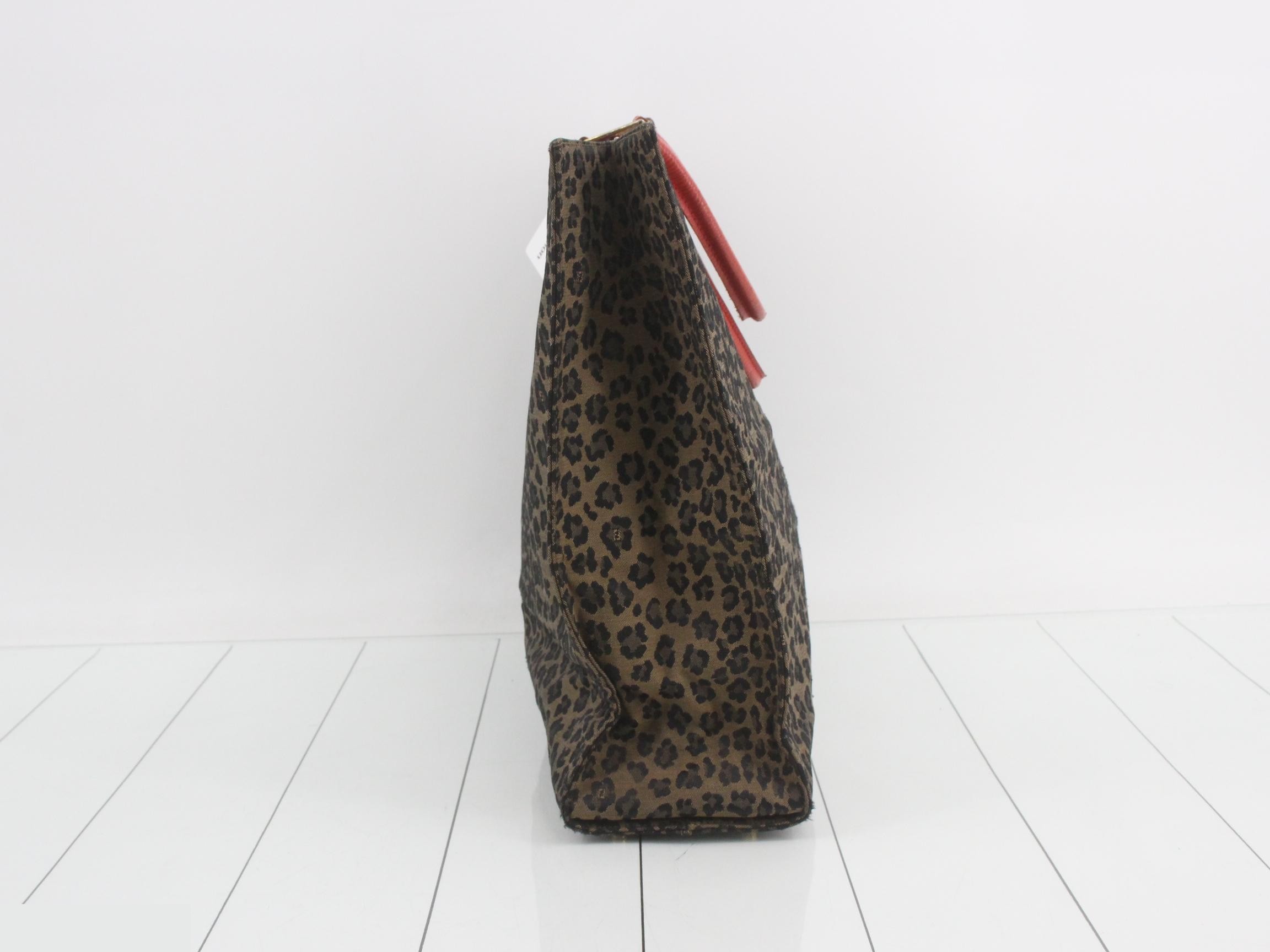 leopard print tote bag — view 4