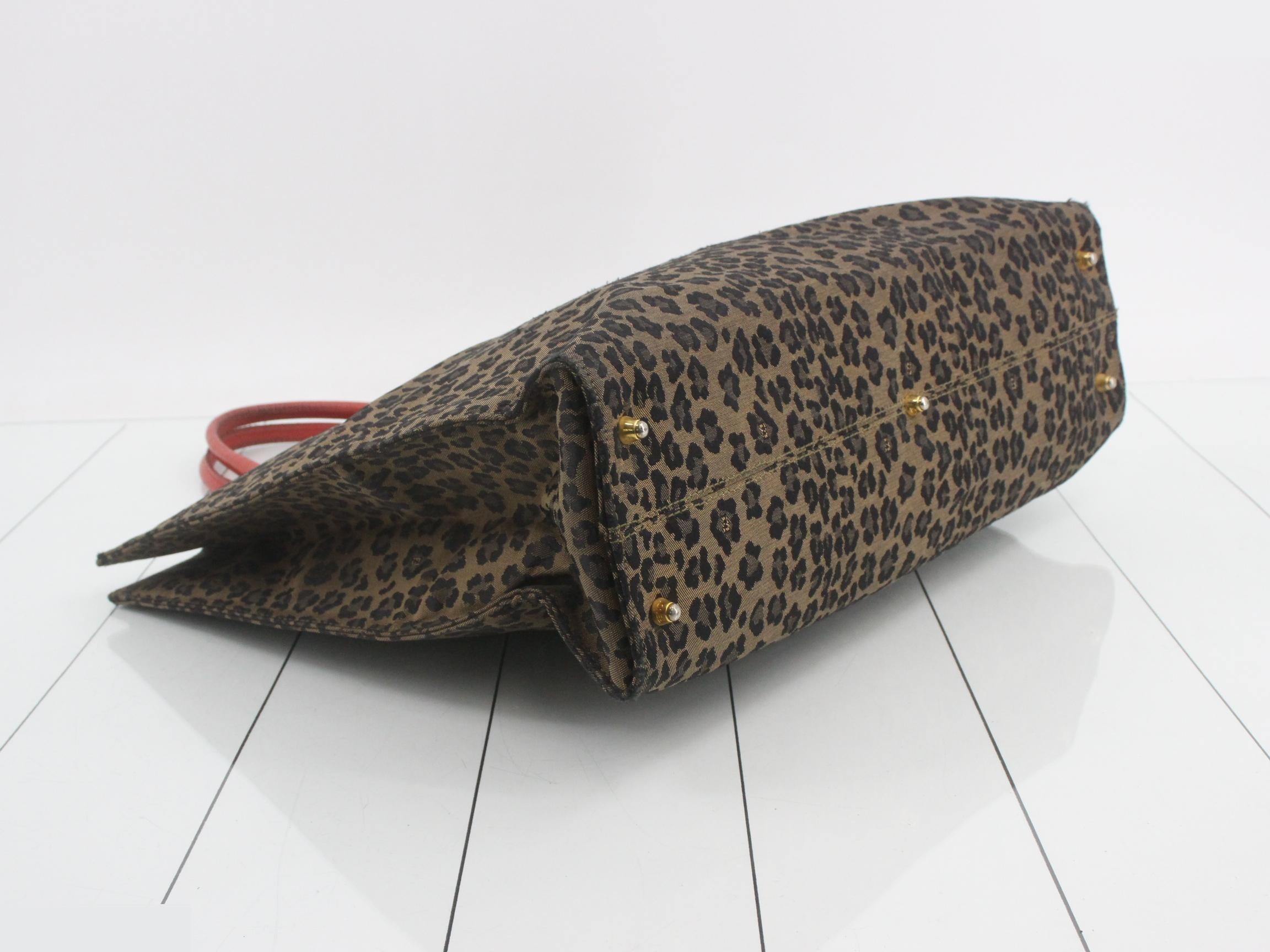leopard print tote bag — view 5