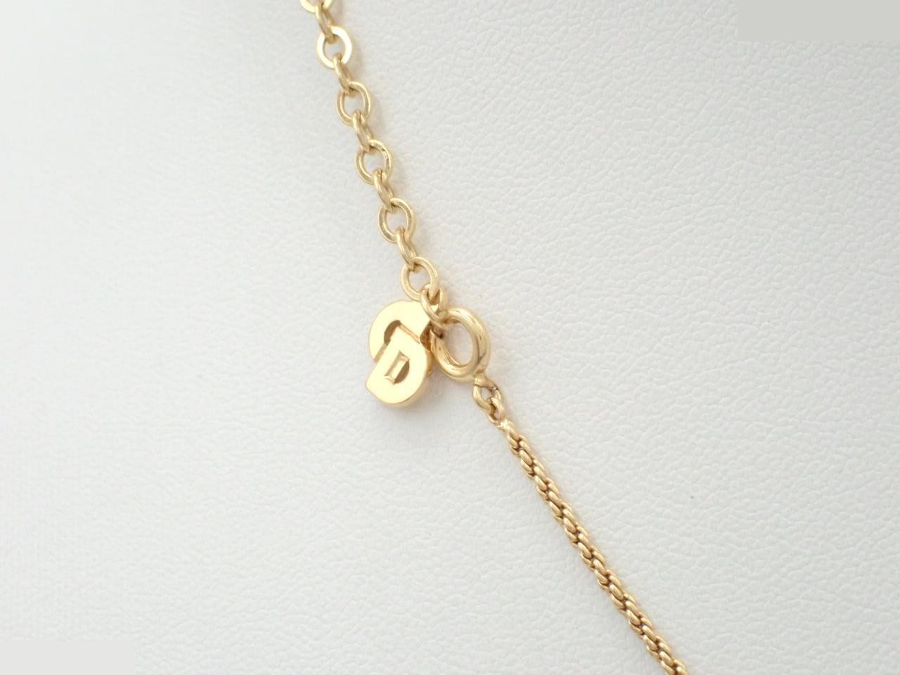 Necklace, CD logo, twisted circle, GP (Gold Plated), maximum length 44.8 cm — view 2