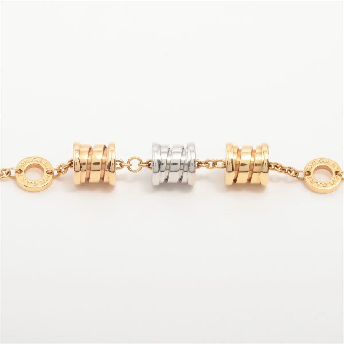 Bulgari B Zero One Element Bracelet 750(YG×PG×WG) 8.9g EMX133 Hole — view 2