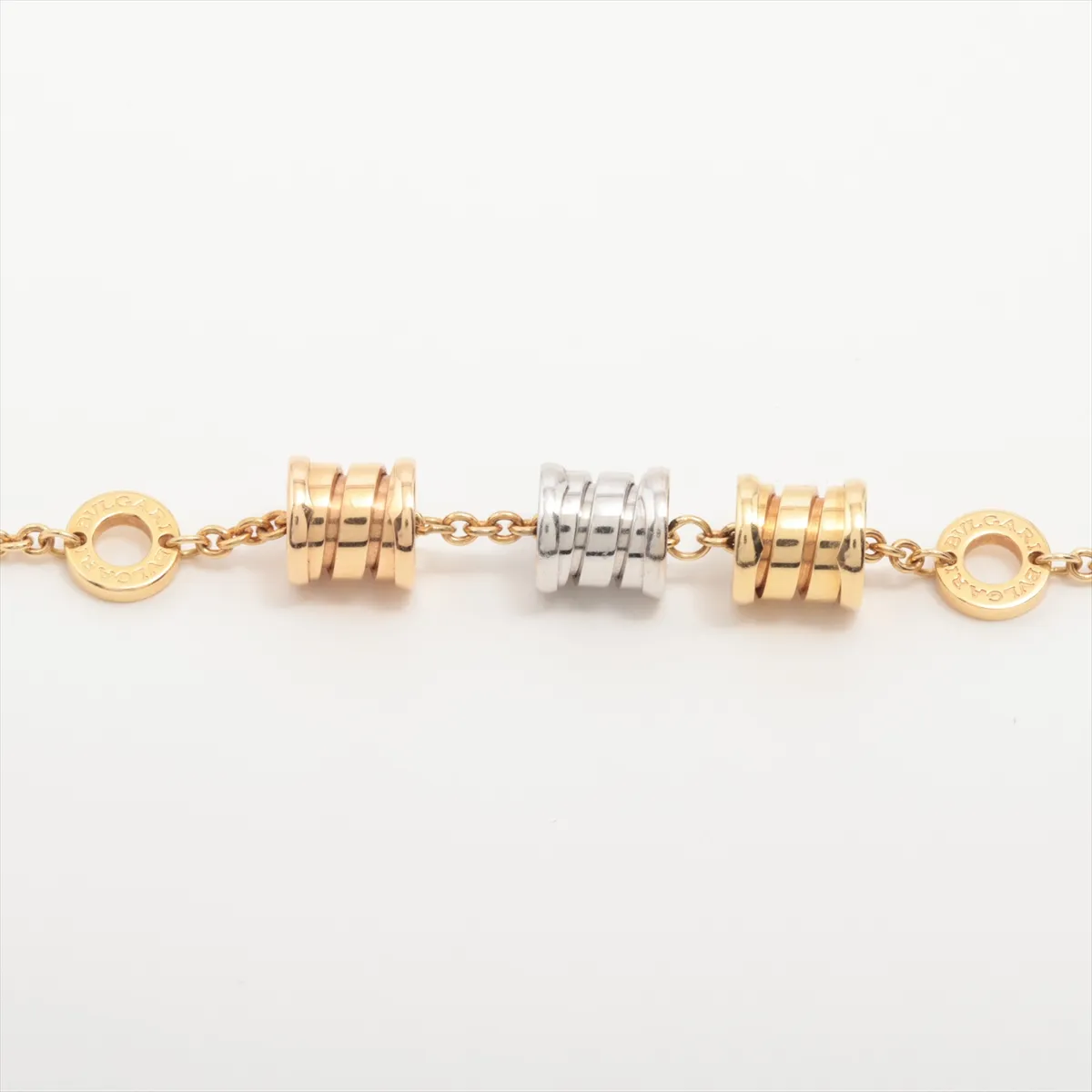 Bulgari B Zero One Element Bracelet 750(YG×PG×WG) 8.9g EMX133 Hole — view 3