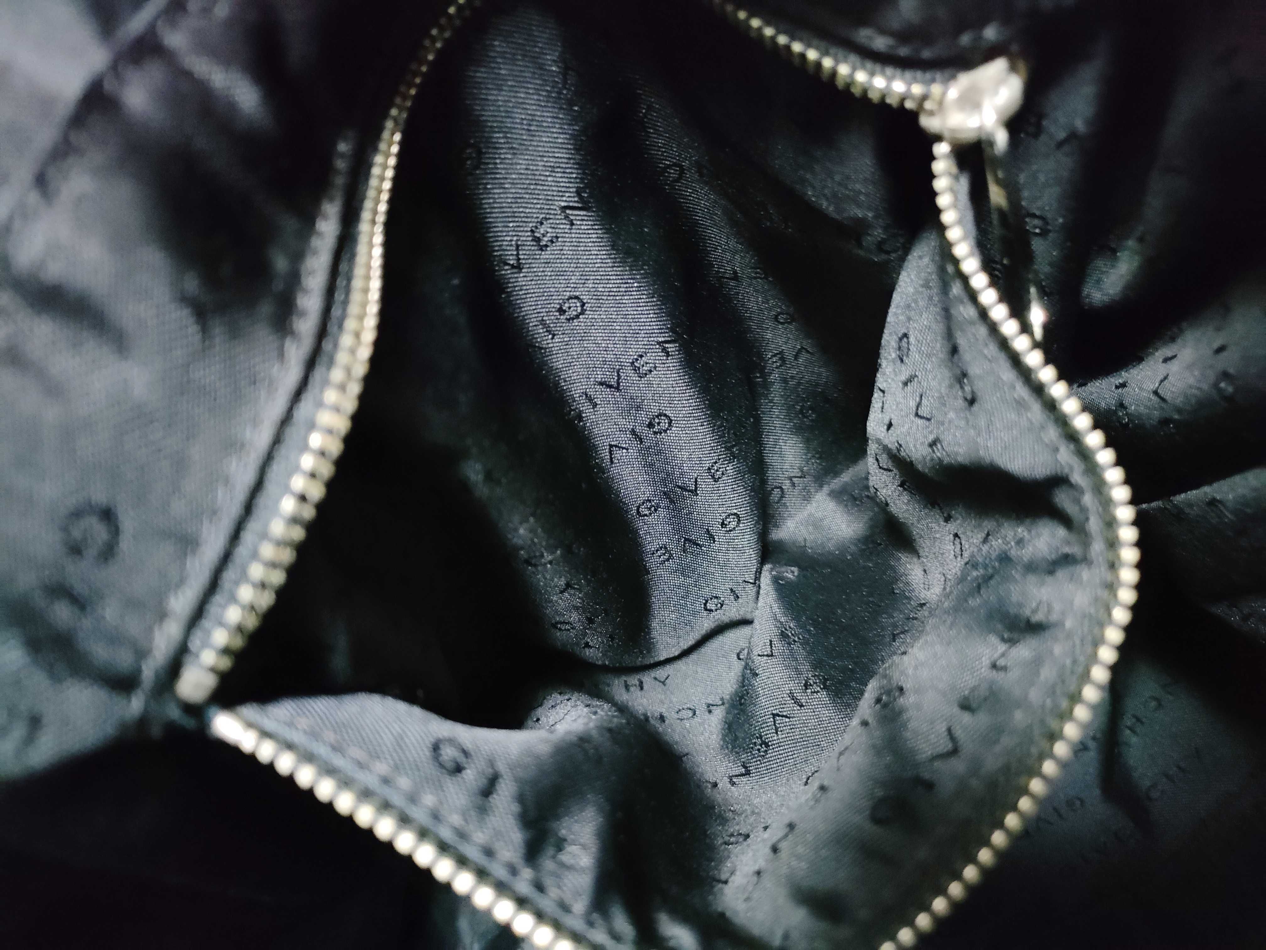 Logo Black Nylon Leather 2-Way Bag Shoulder Bag — view 12