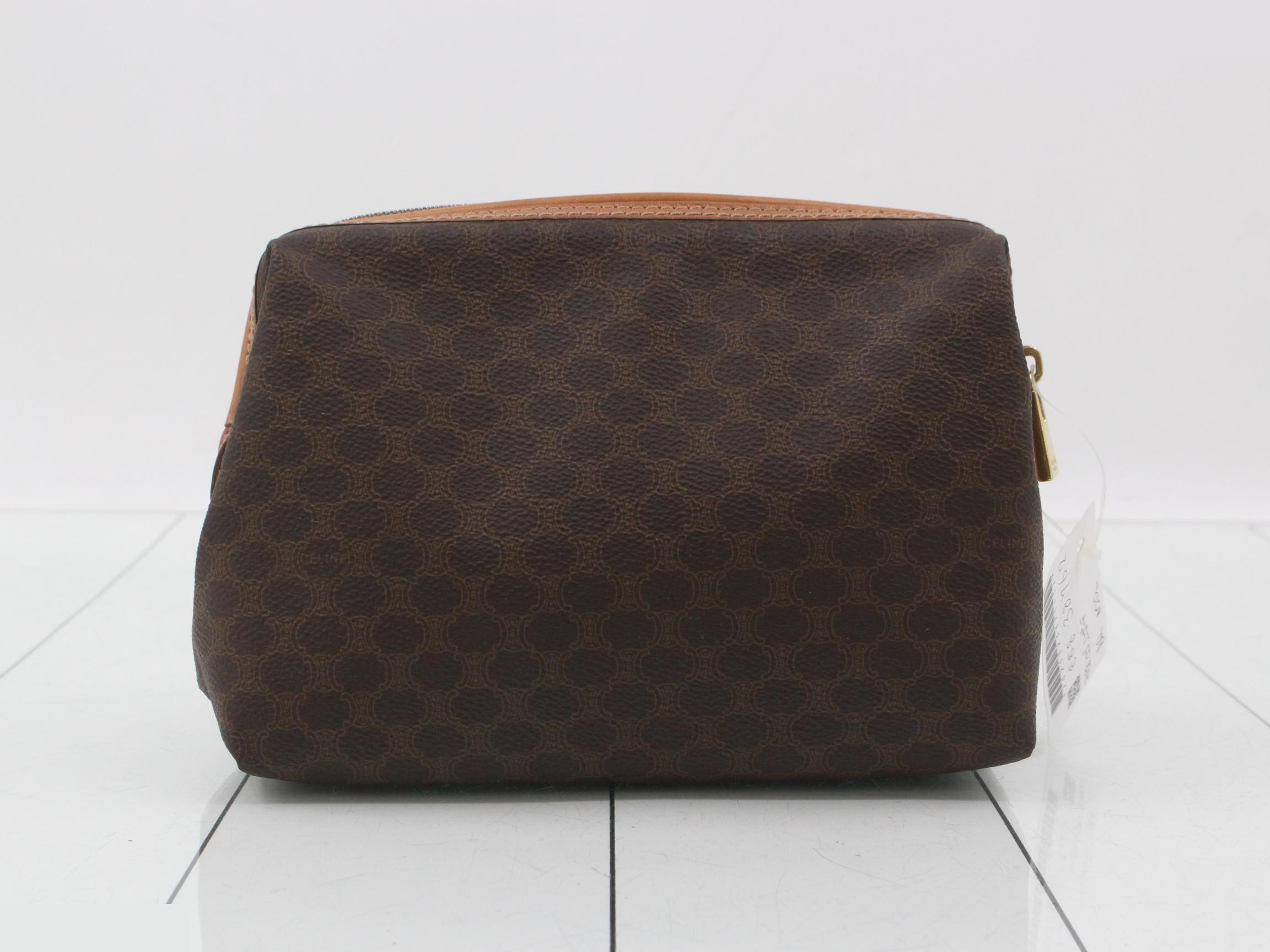 Macadam Logo Mini Pouch, Brown, 20 x 14 x 9 cm — view 2