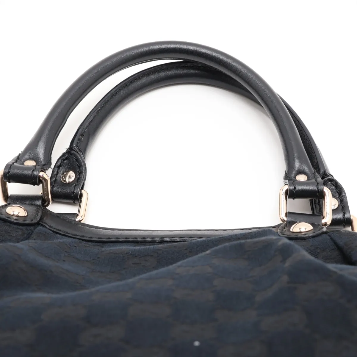 GG Canvas Sukey Canvas x Leather Handbag Black 211944 — view 6