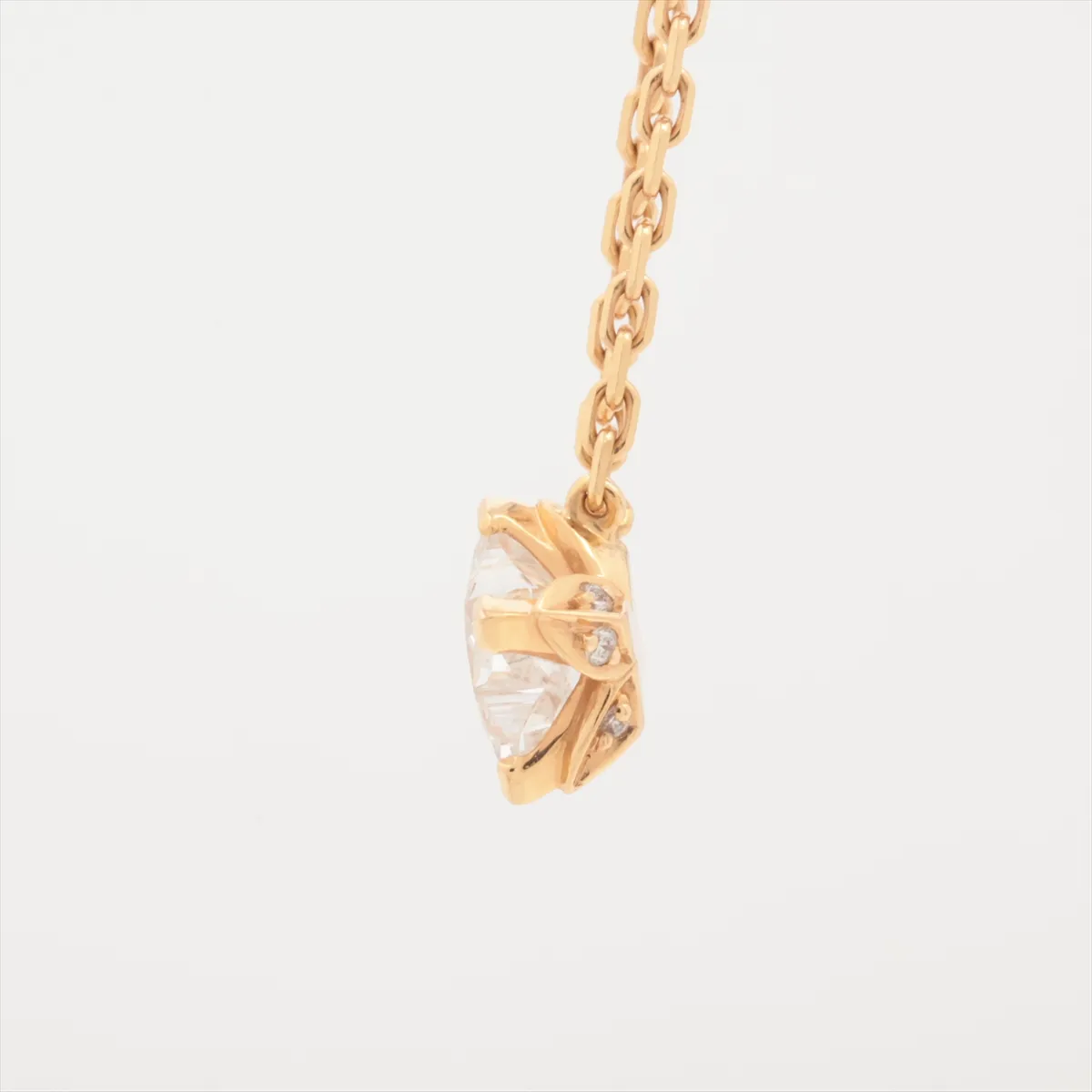 LV Diamond Pendant Star Diamond Necklace 750(PG) 3.0g J62286 Fastener moving part loose Q03845 — view 7