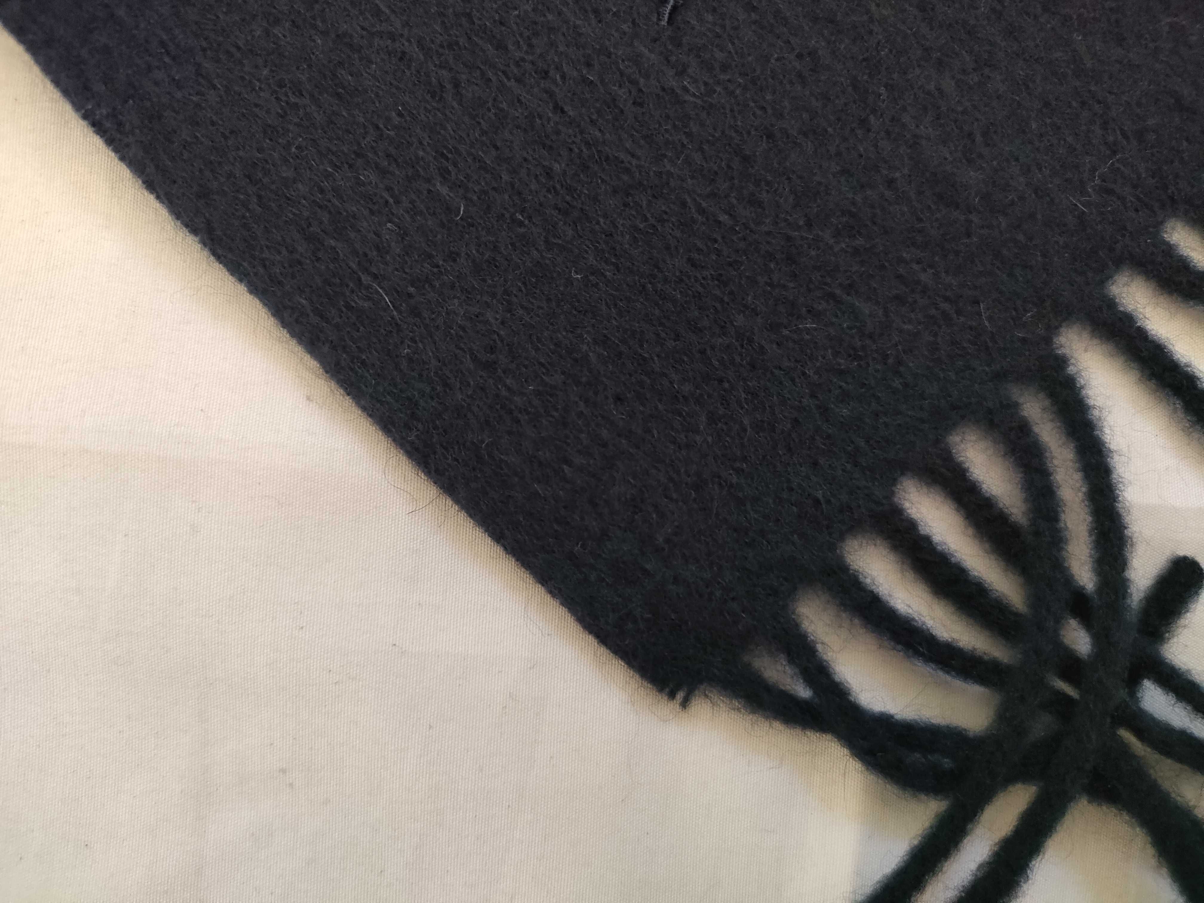 scarf, navy cashmere, other accessories. — view 3