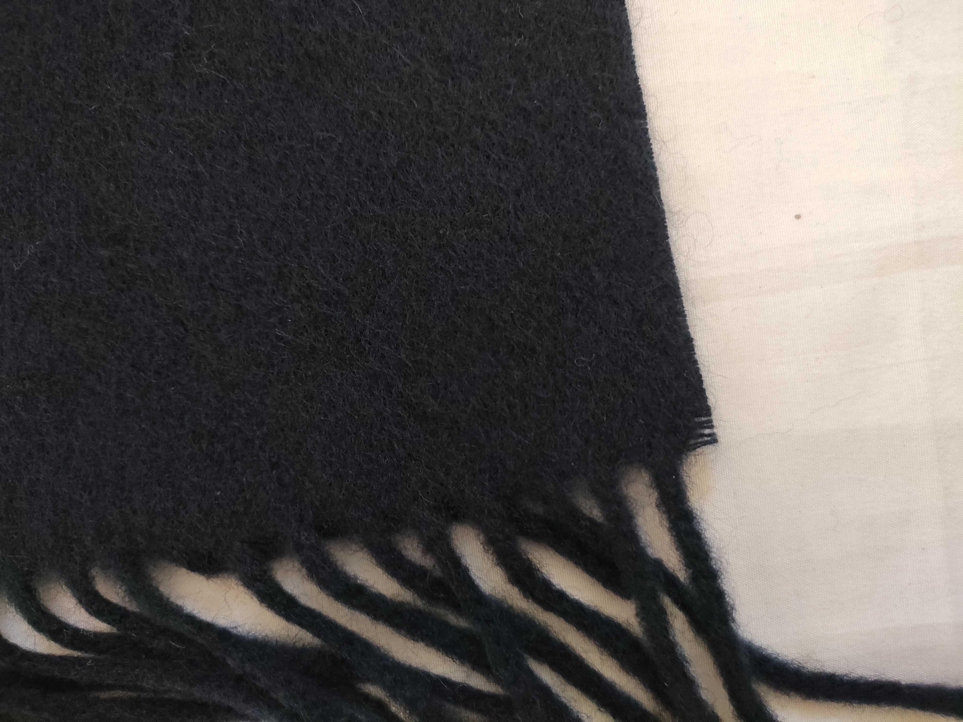 scarf, navy cashmere, other accessories. — view 5