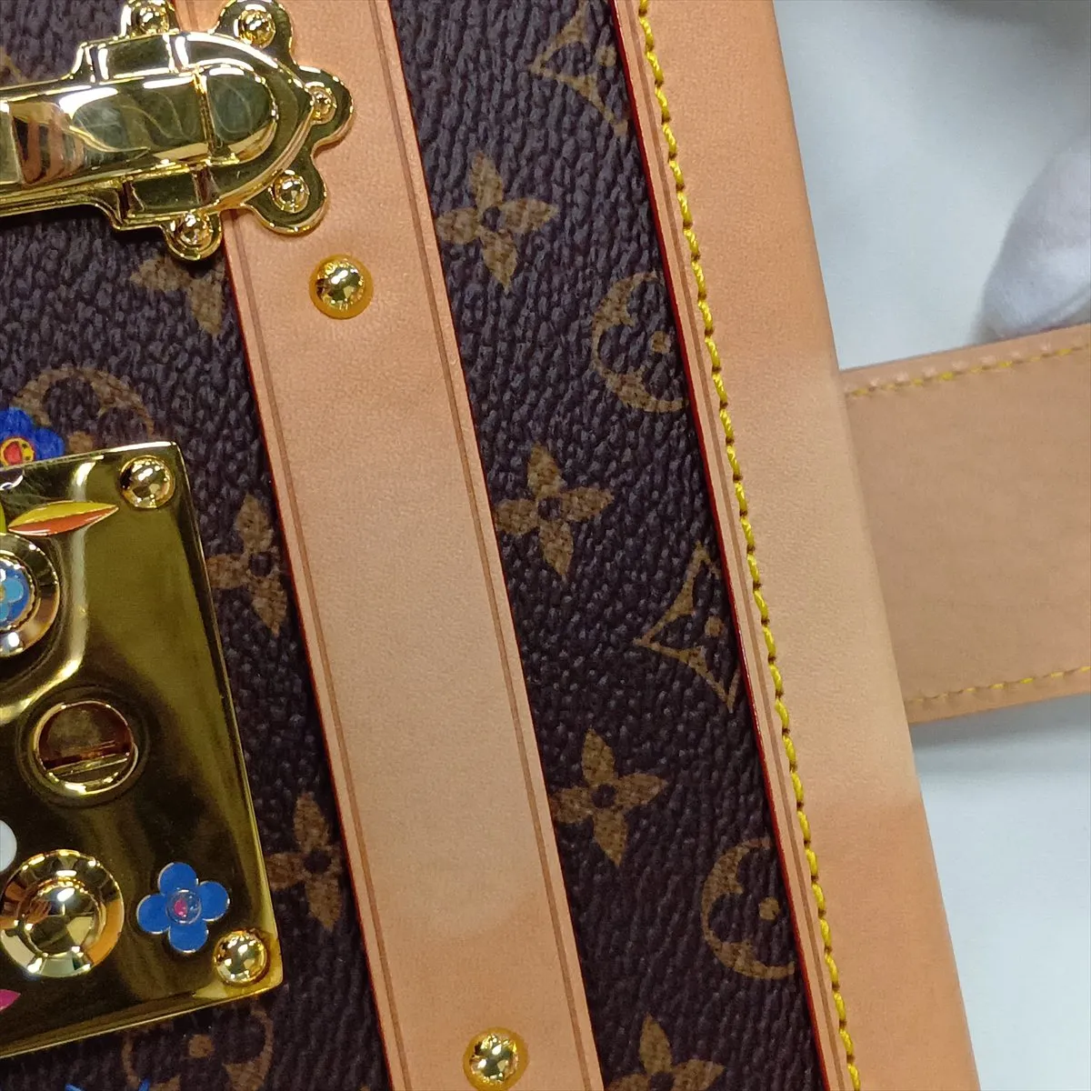 [Individually packaged] Louis Vuitton x Takashi Murakami Monogram Petite Malle M13667 Brown (RFID detected) — view 9