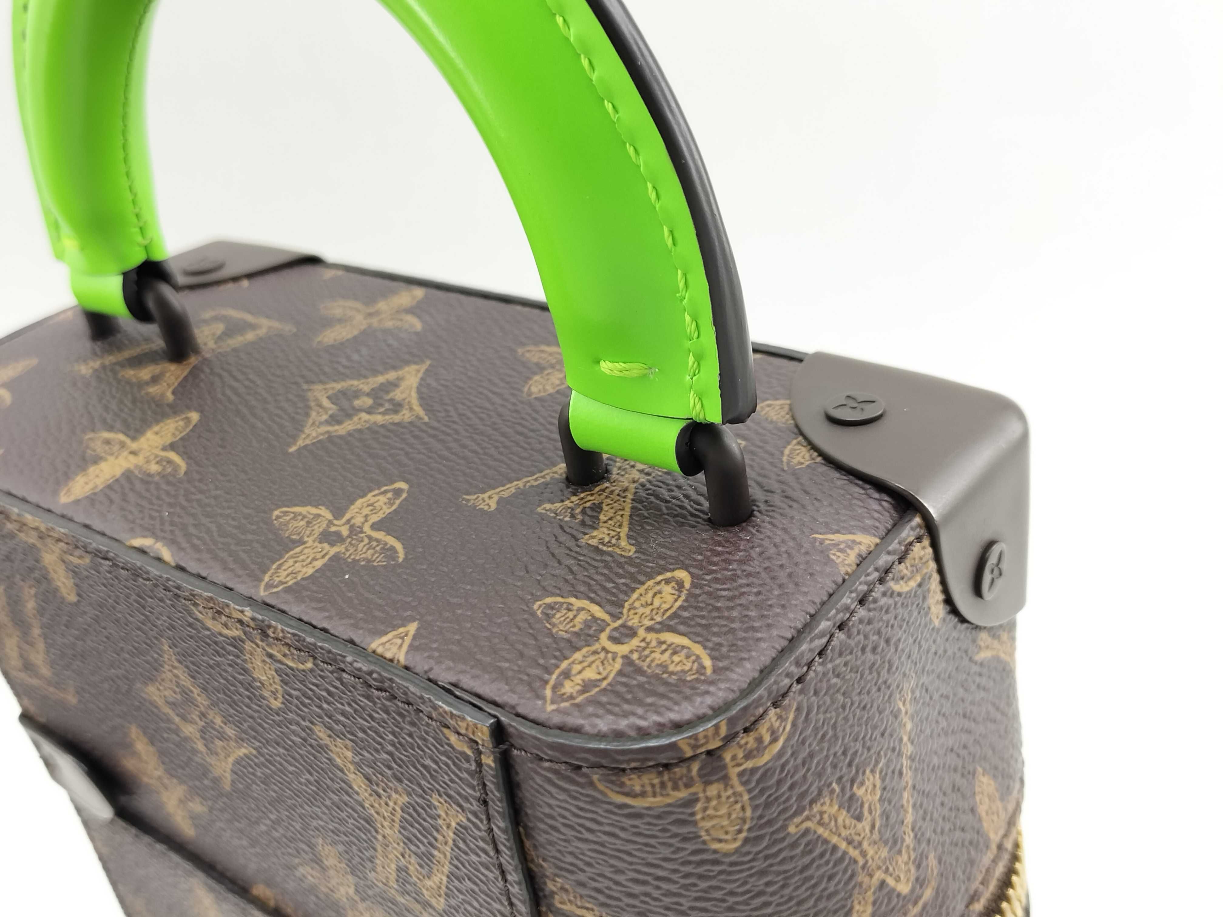 Monogram LV Monogram Vertical Box Trunk M59664 (with IC chip) Strap Bag — view 3