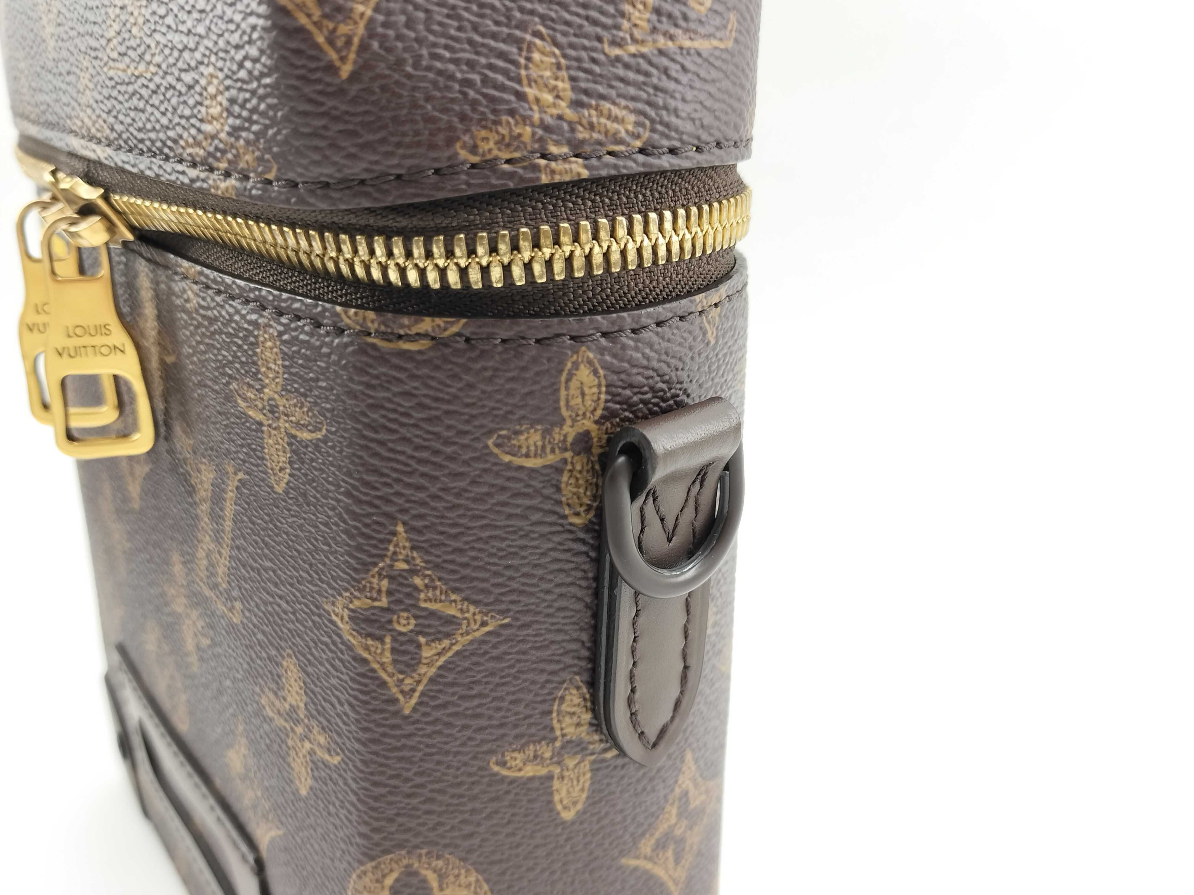Monogram LV Monogram Vertical Box Trunk M59664 (with IC chip) Strap Bag — view 5