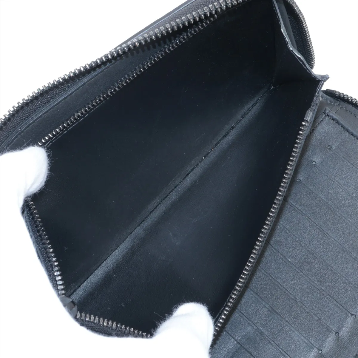 LV Aerogram Zippy Wallet Vertical M81743 Noir Round Zip Wallet — view 7