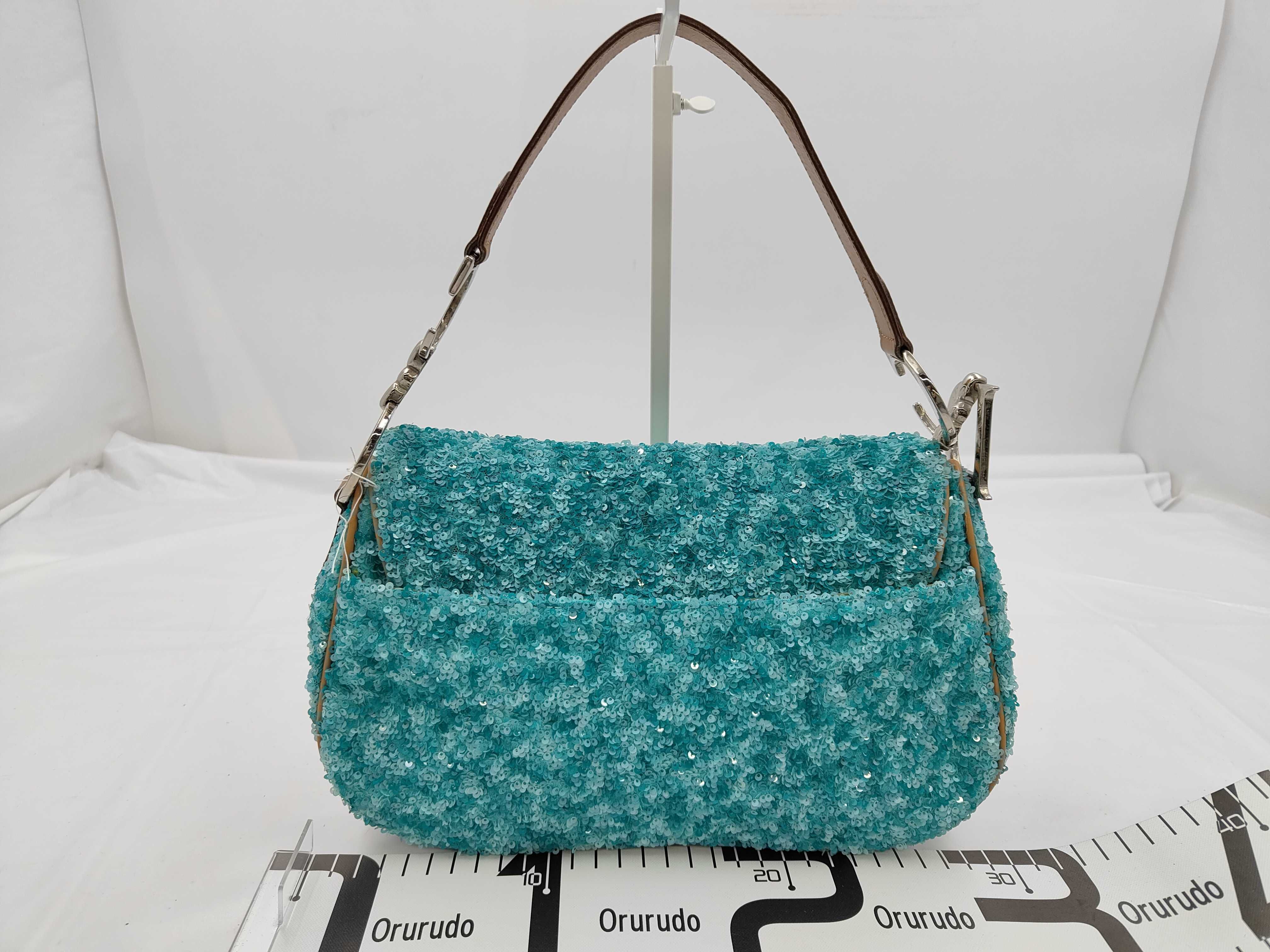 shoulder bag, saddle sequin handbag — view 2