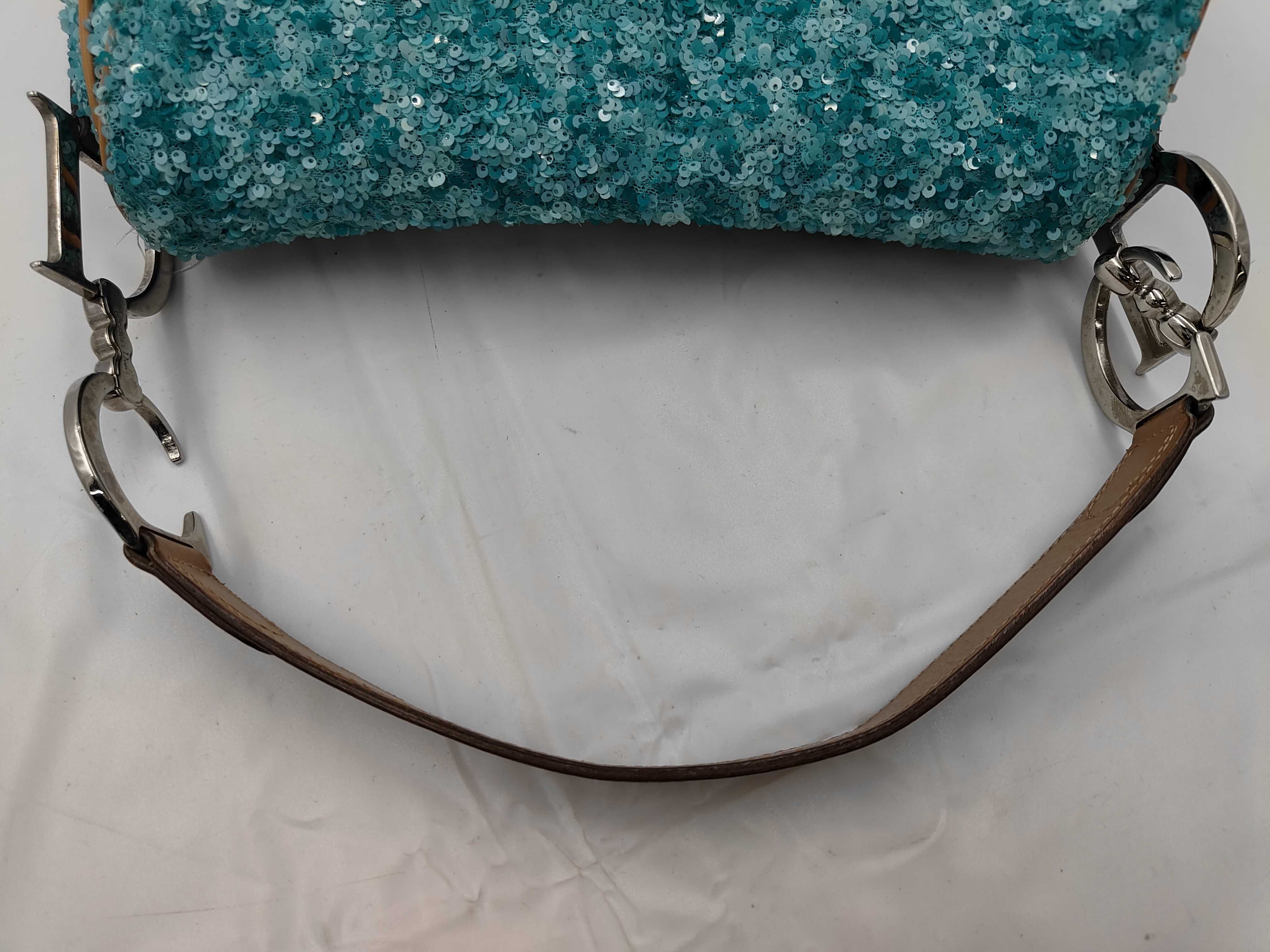 shoulder bag, saddle sequin handbag — view 3