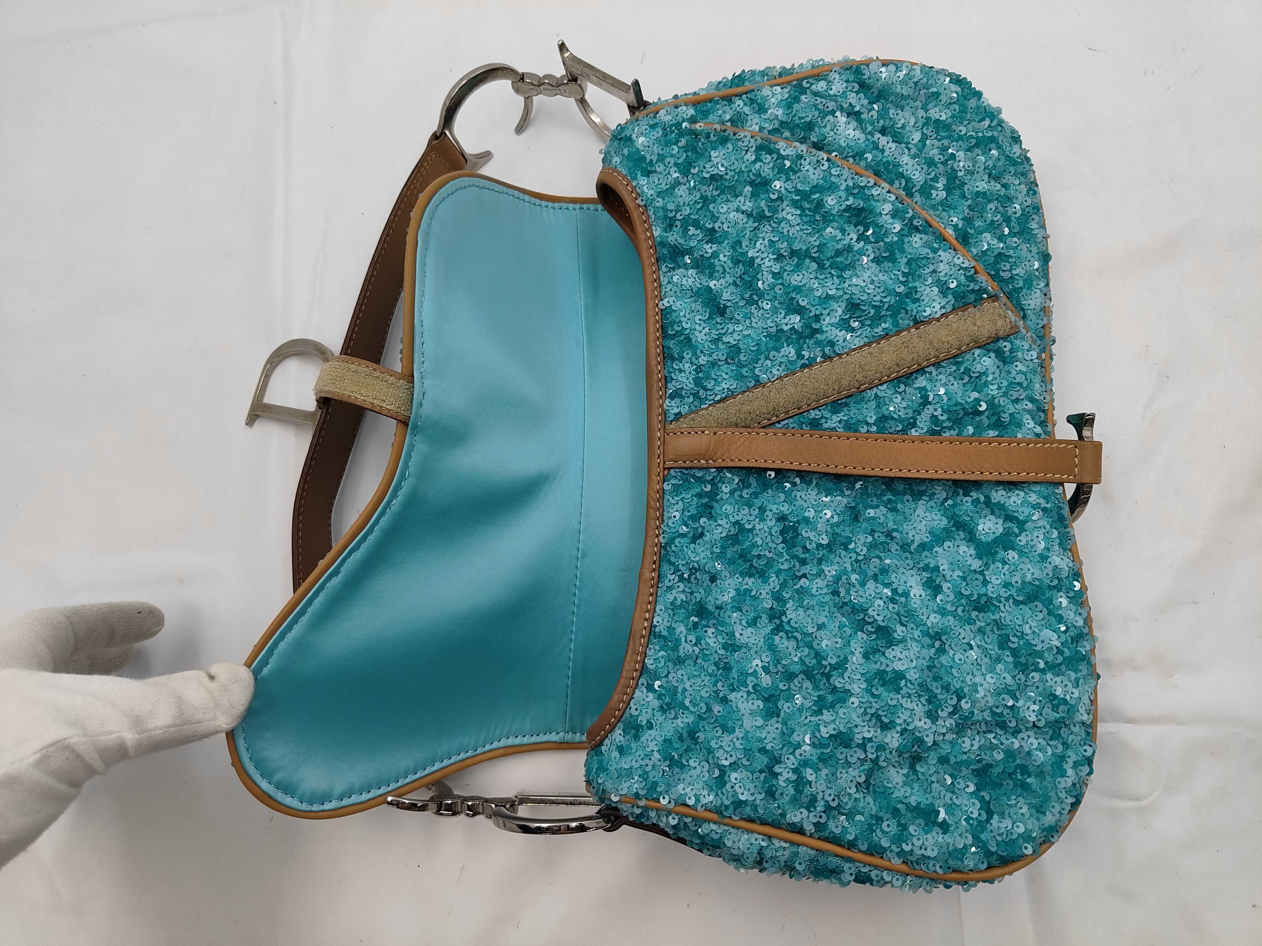 shoulder bag, saddle sequin handbag — view 8