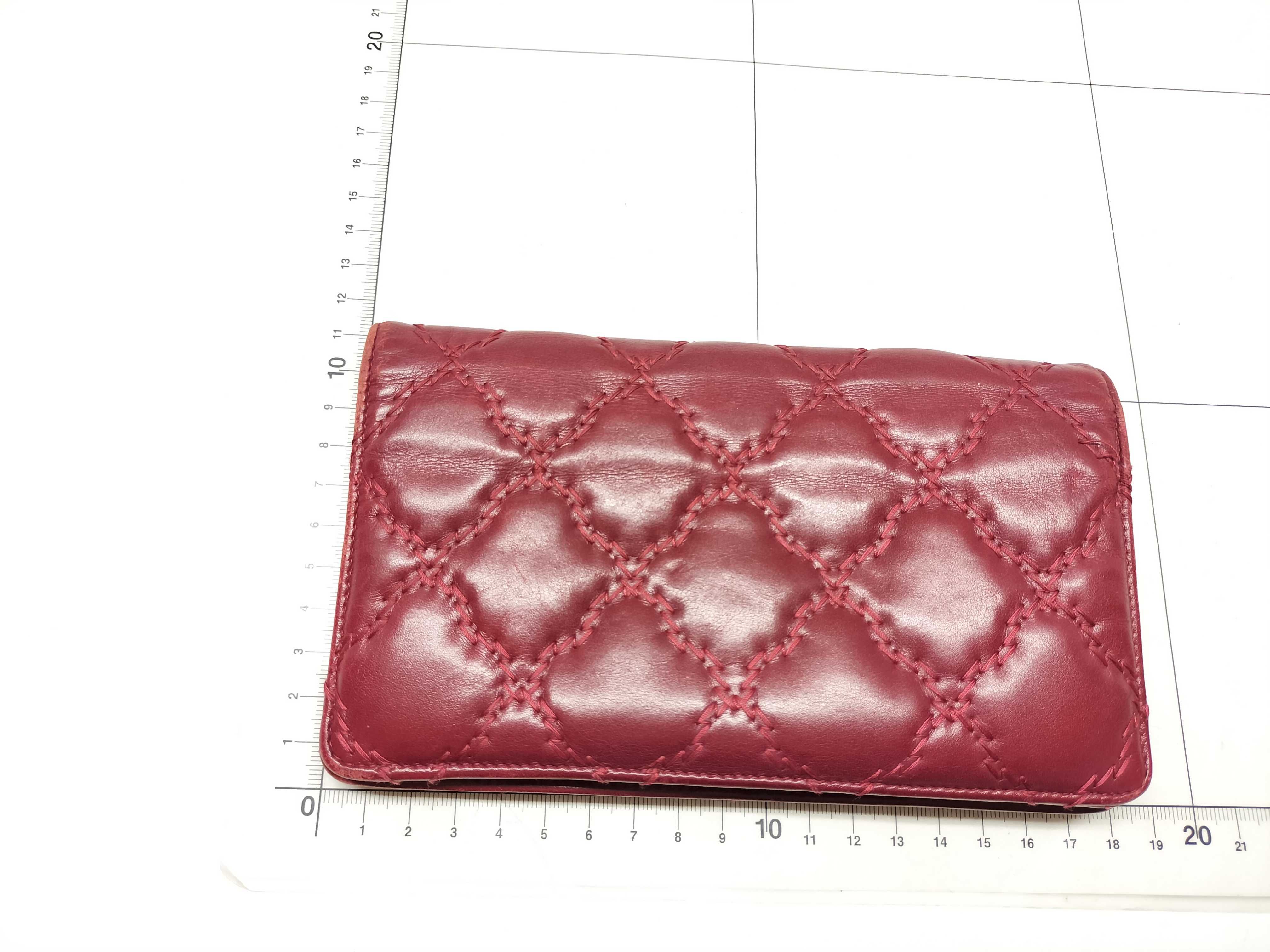 Lambskin Ultra Stitch Folding Wallet — view 2