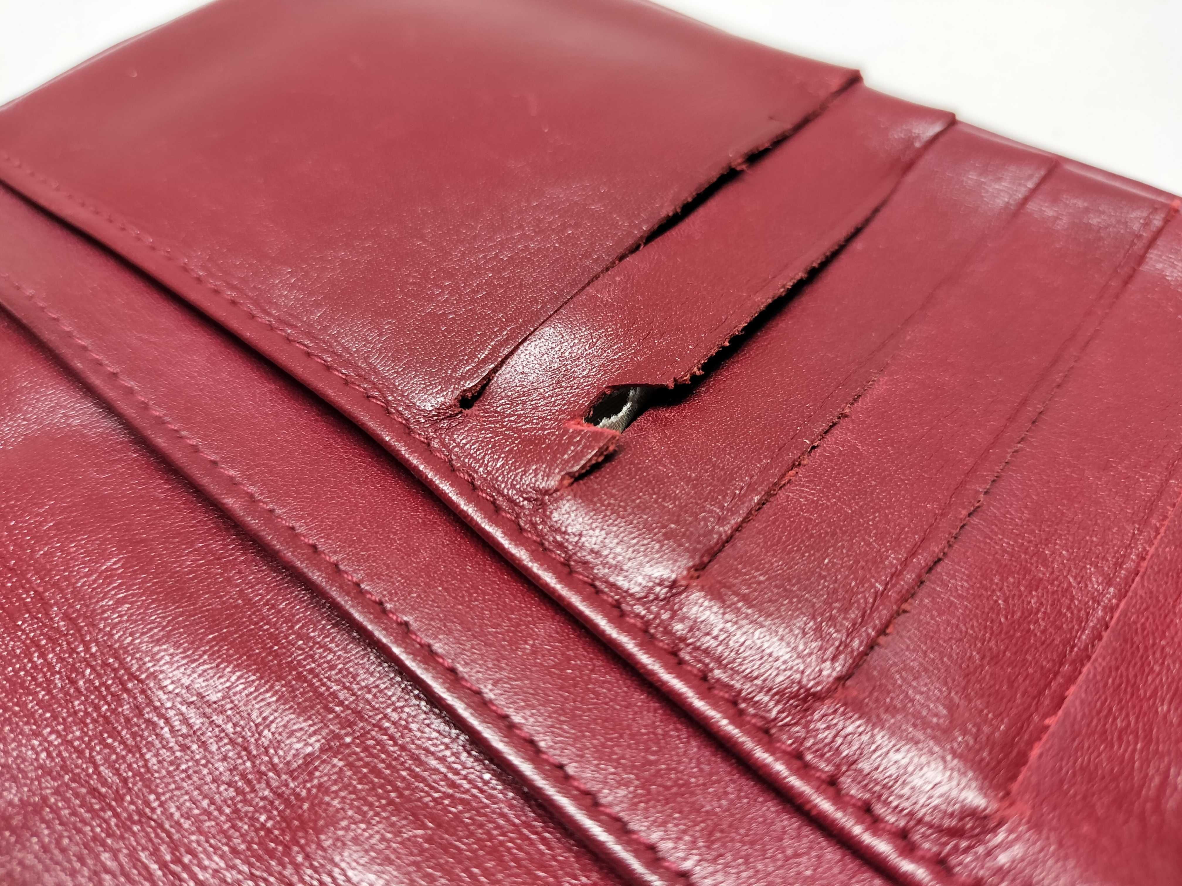 Lambskin Ultra Stitch Folding Wallet — view 11