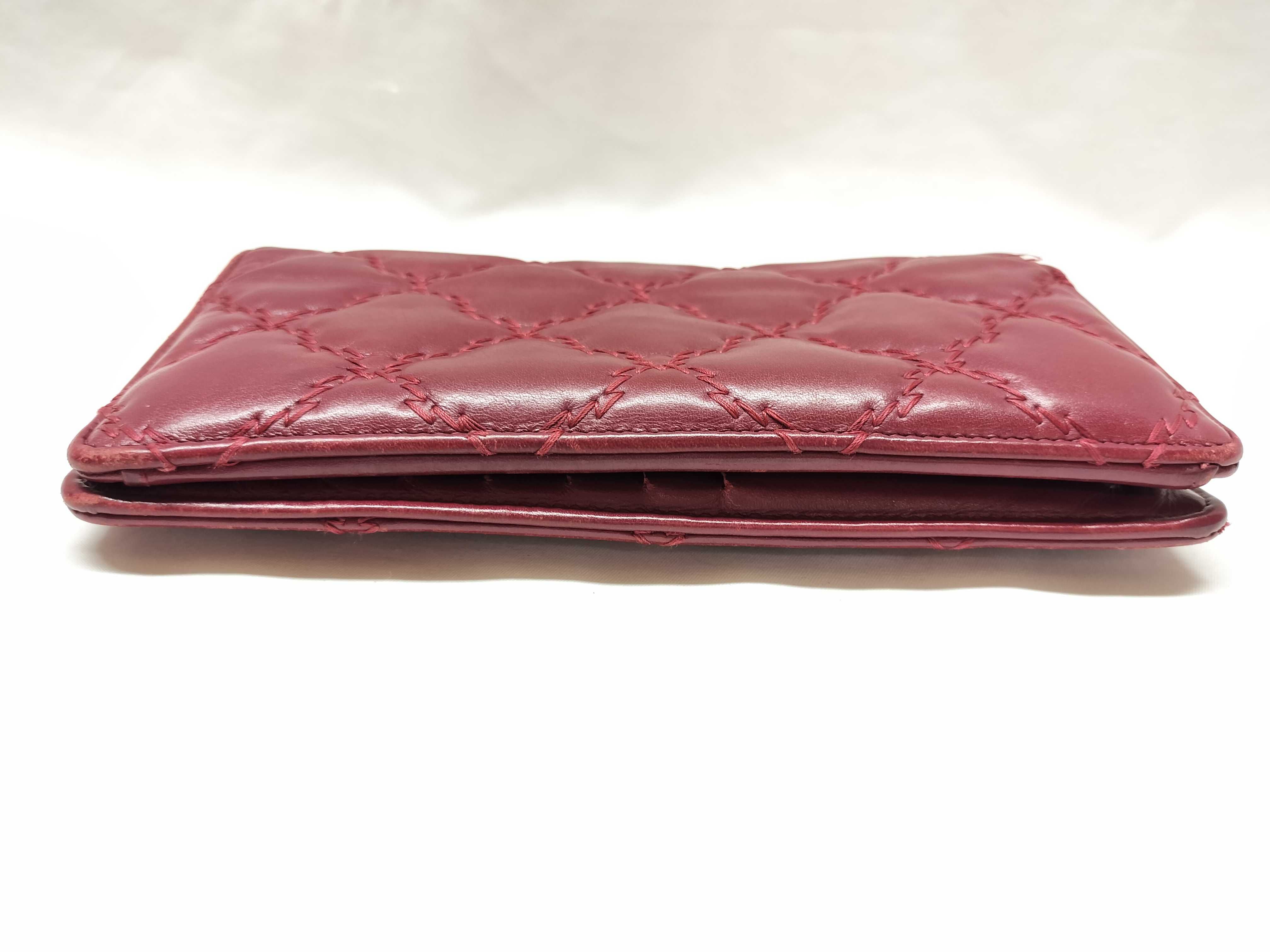 Lambskin Ultra Stitch Folding Wallet — view 7