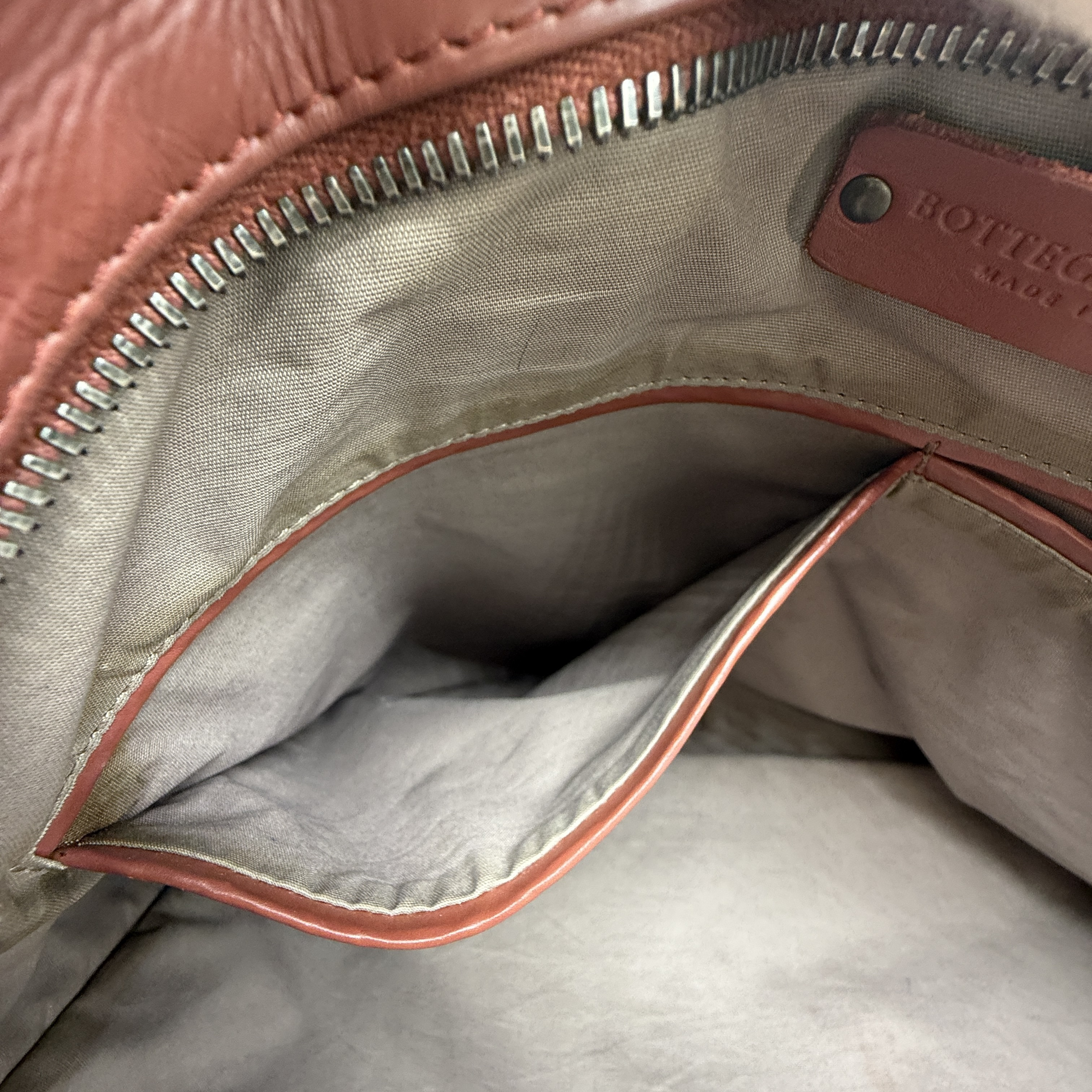 Intrecciato Leather Handbag — view 15