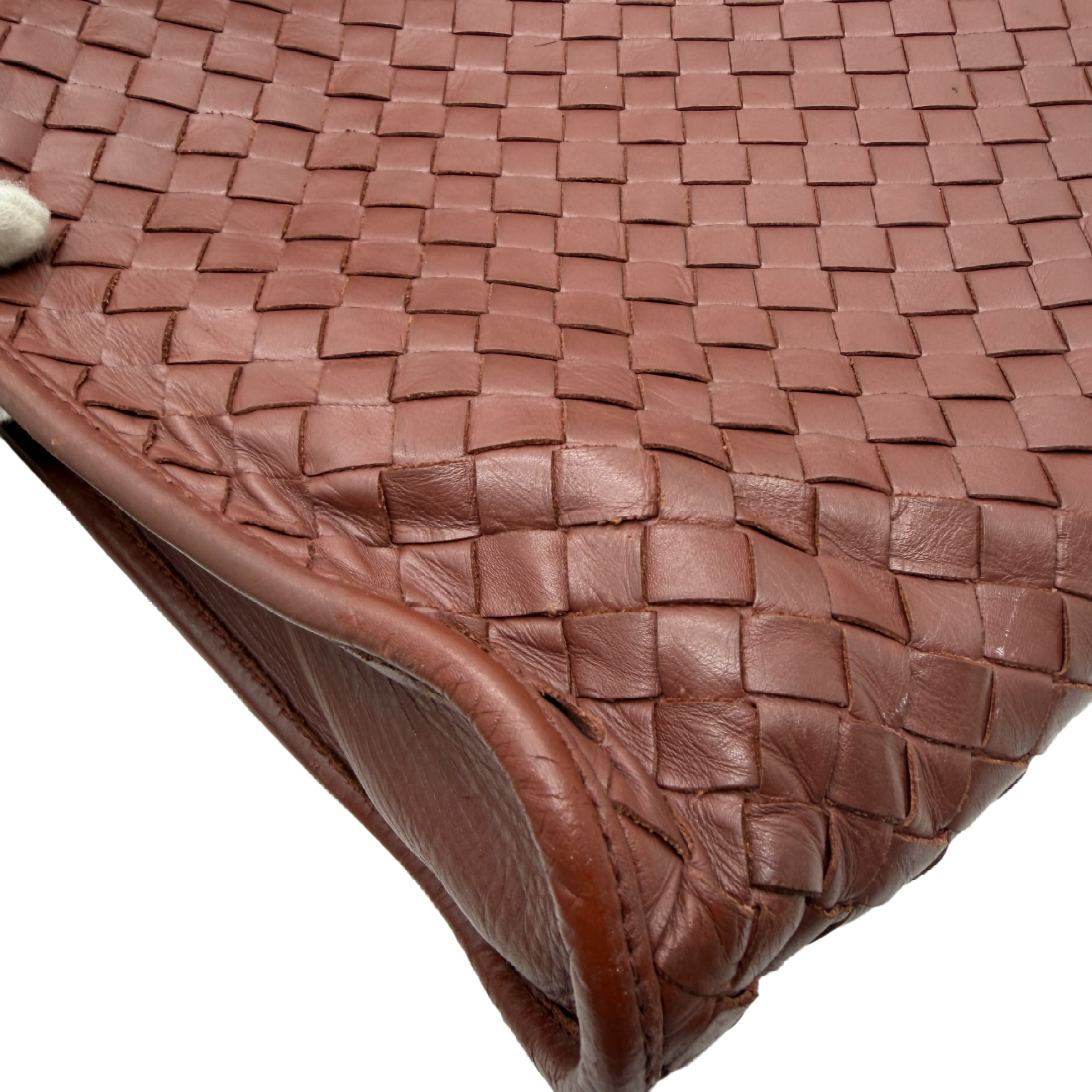 Intrecciato Leather Handbag — view 8