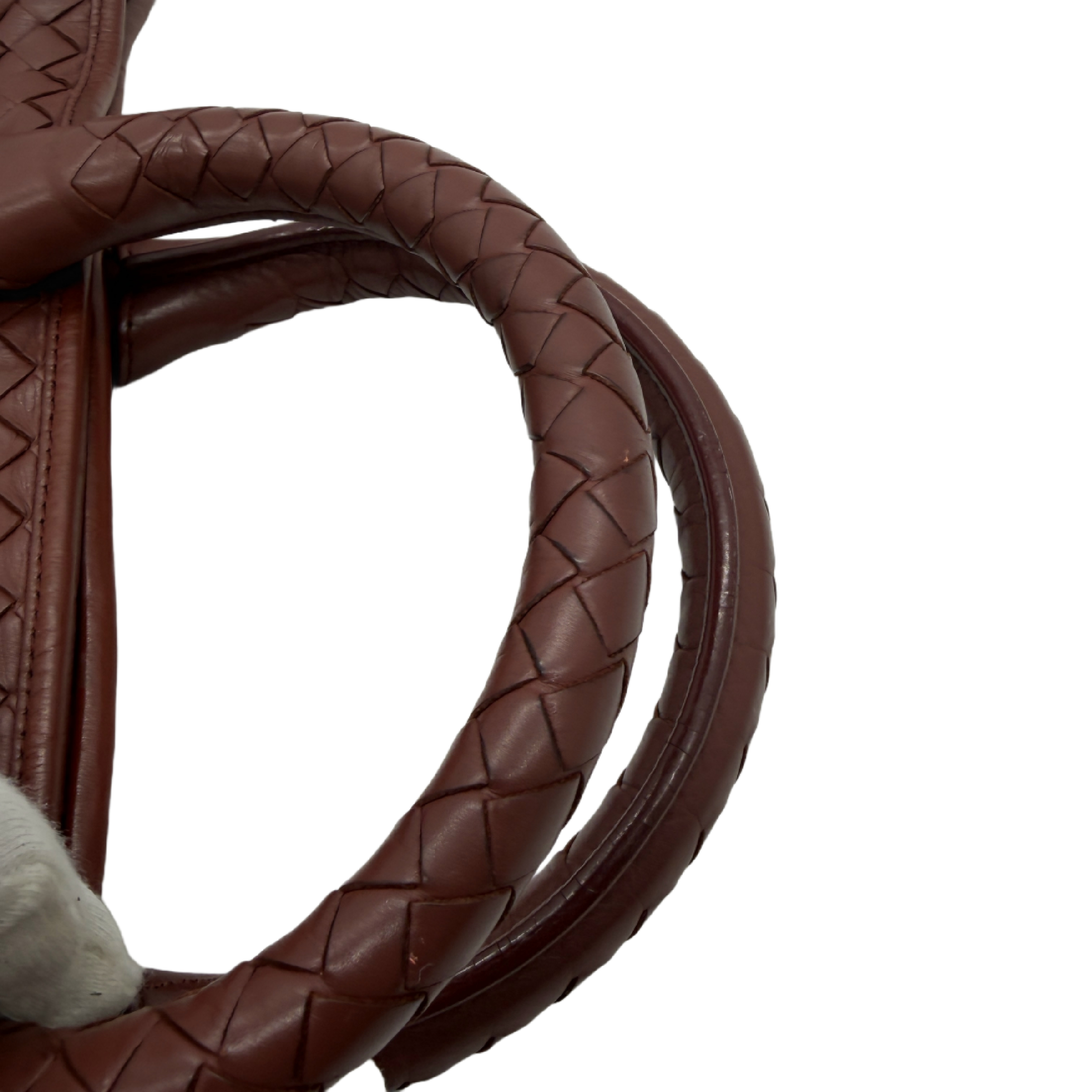 Intrecciato Leather Handbag — view 10