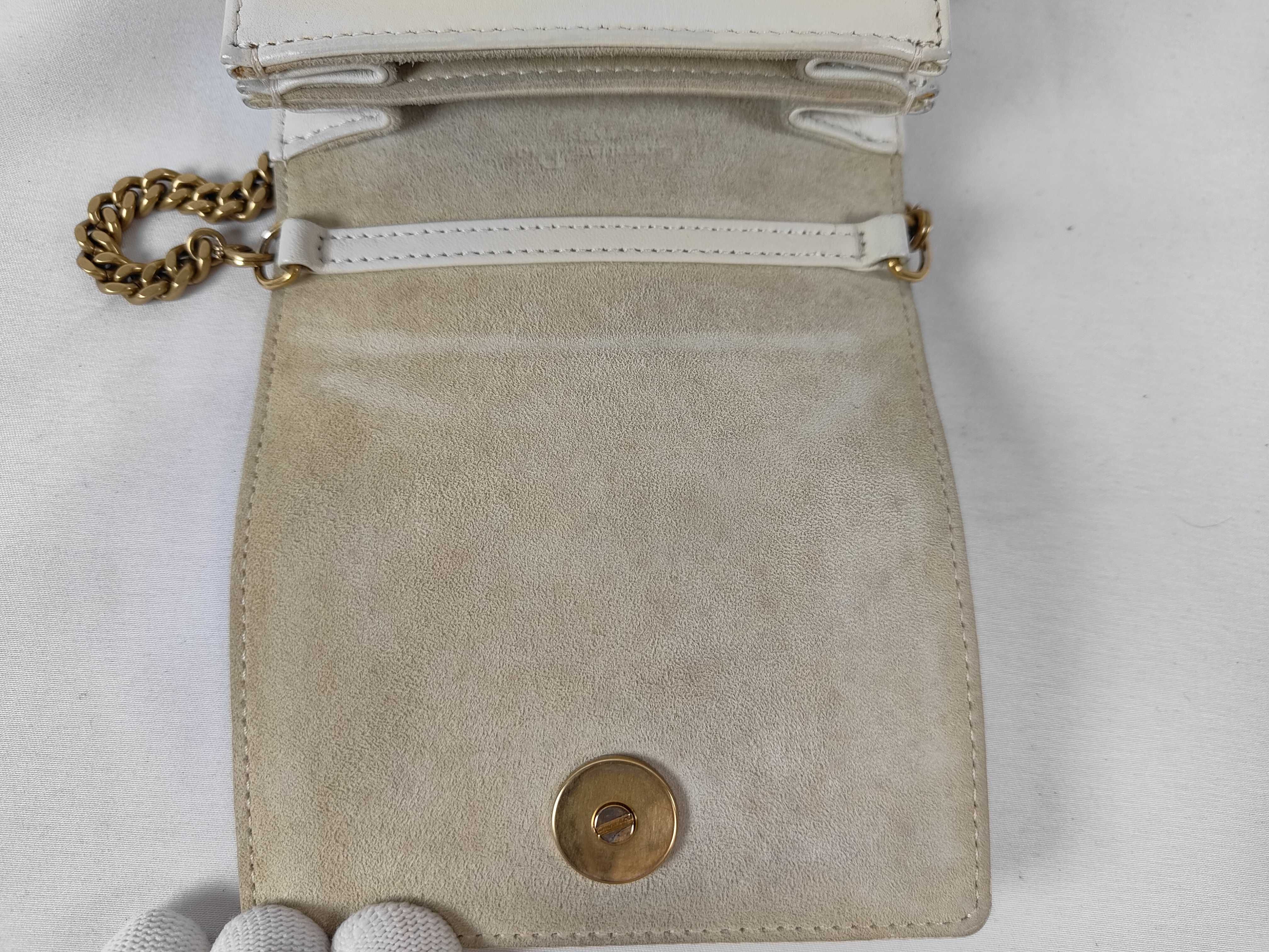 Diorama Studded Leather Chain Shoulder Bag — view 8