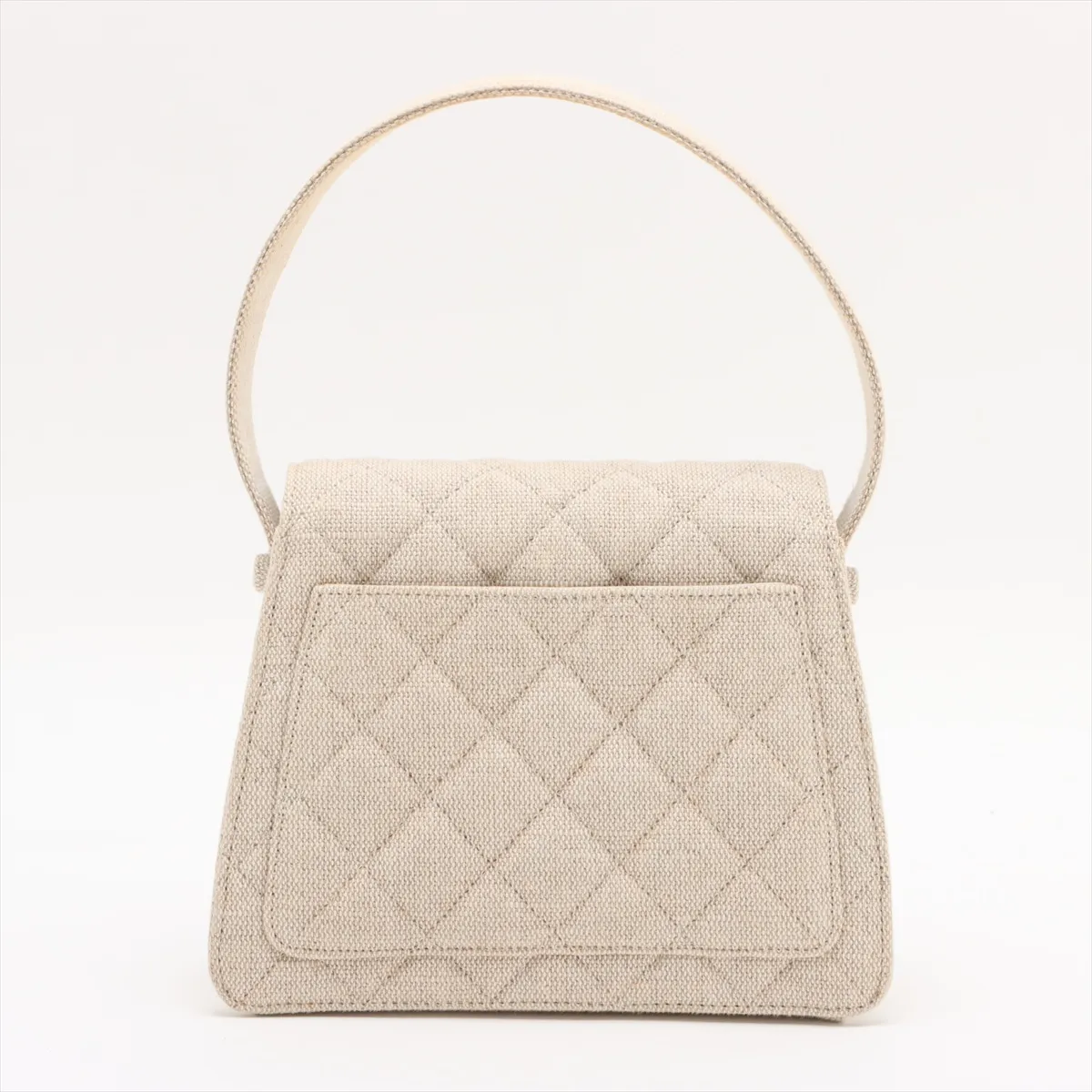 Matelasse canvas handbag beige gold hardware 5277238 5th series — view 2