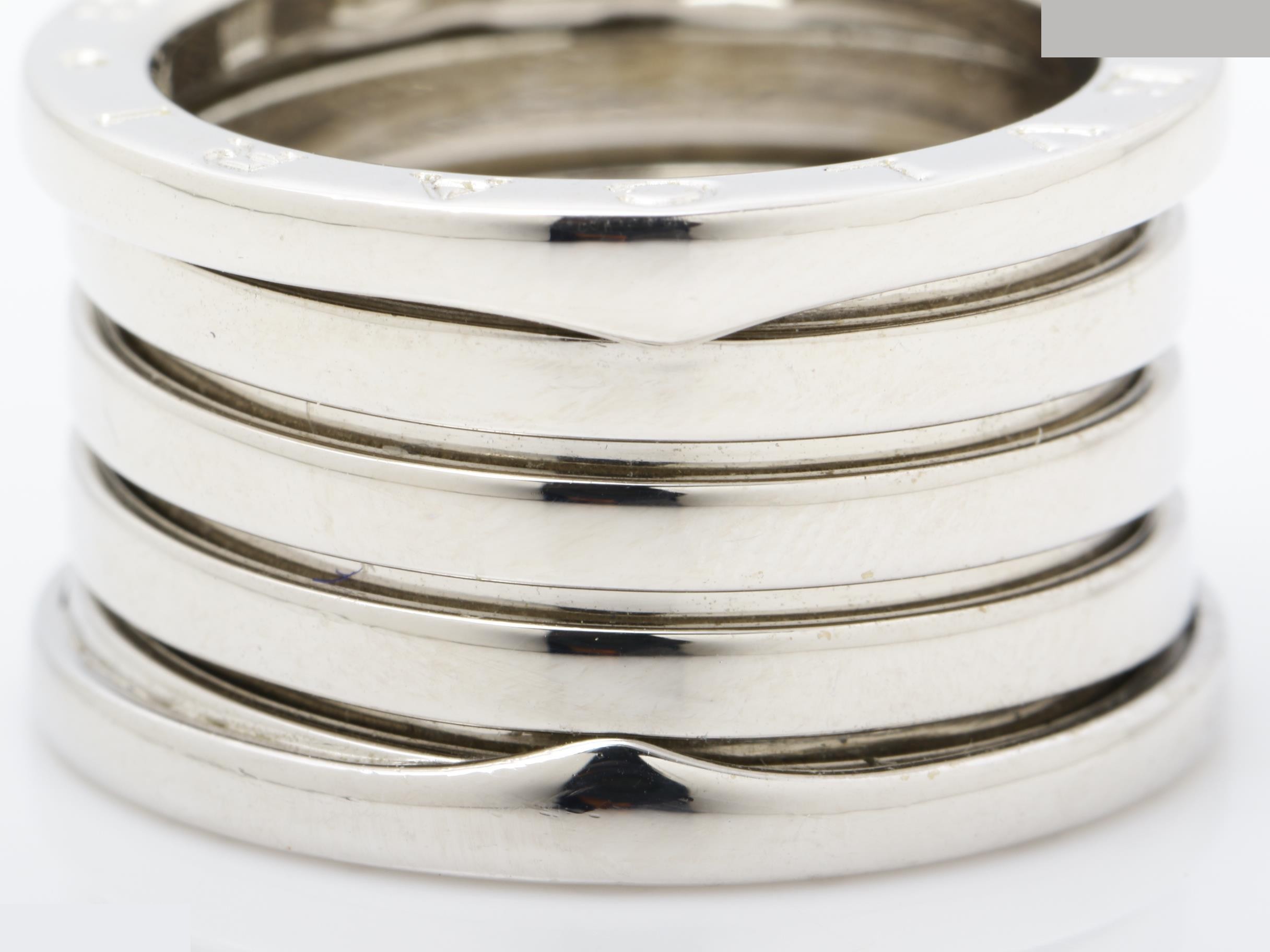 B.zero1 (precious metal) ring, 750WG, 11.6g, size #54 — view 2