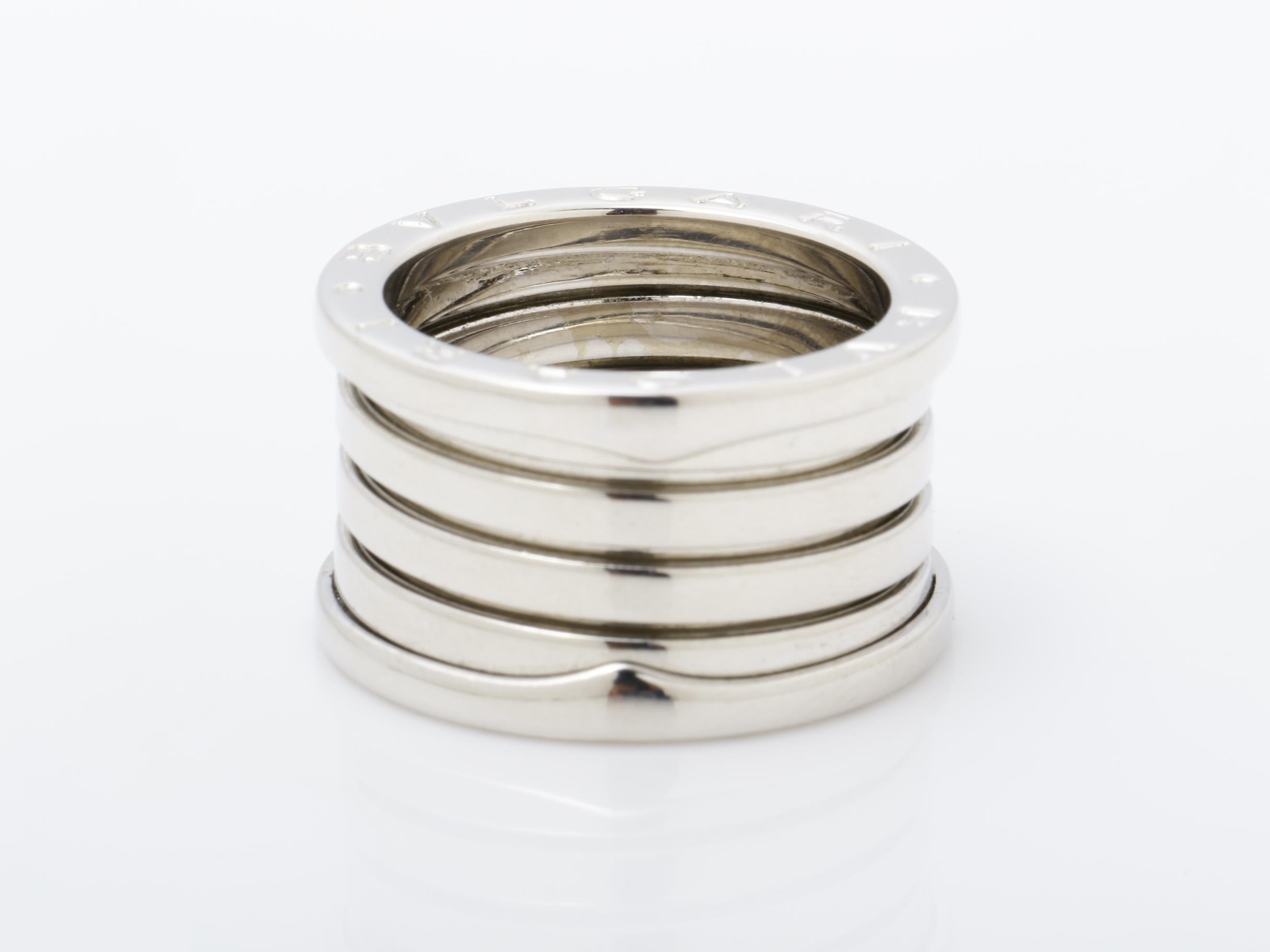 B.zero1 (precious metal) ring, 750WG, 11.6g, size #54 — view 4