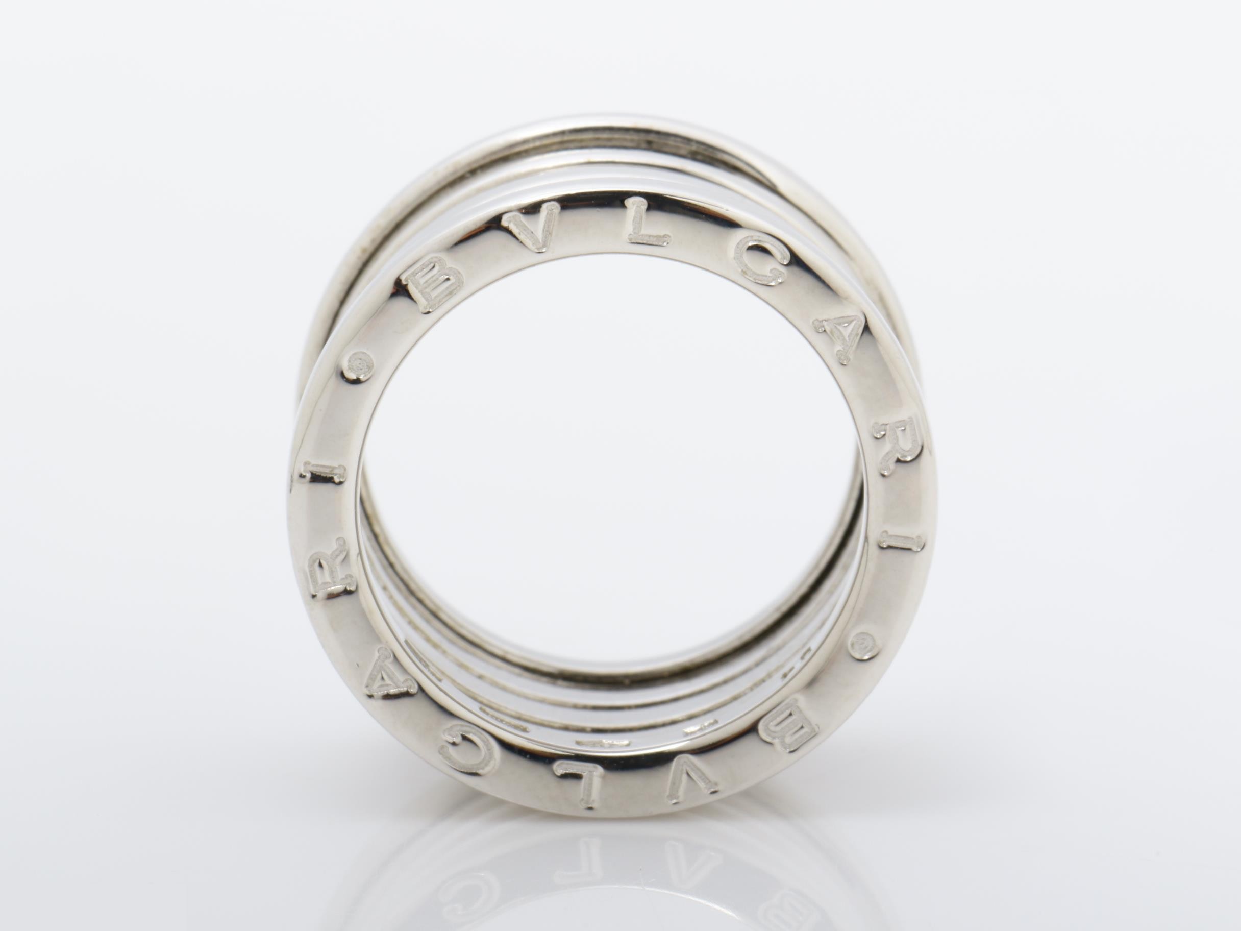 B.zero1 (precious metal) ring, 750WG, 11.6g, size #54 — view 5