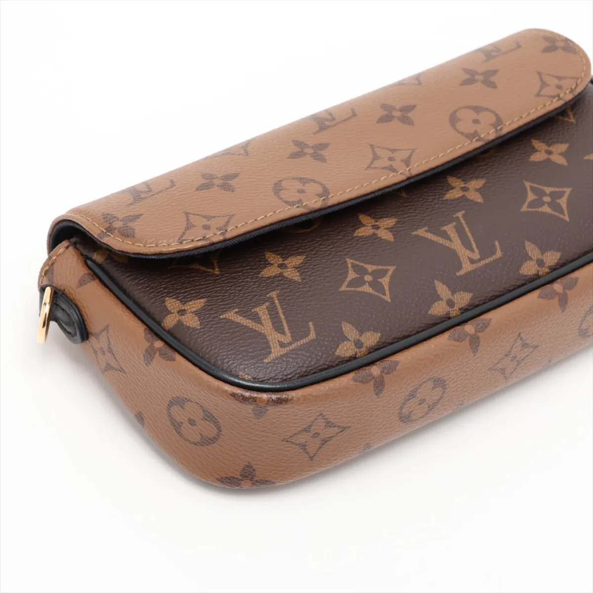 Monogram Reverse Wallet on Chain Ivy M26587 Brown (RFID detected) — view 4