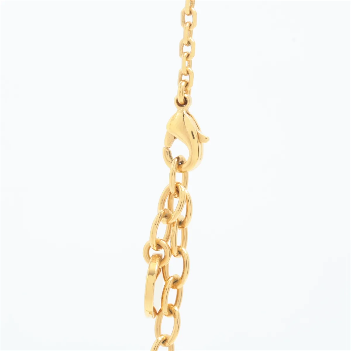 Petit CD necklace, 925 silver x faux pearl, gold, shows signs of wear, tarnishing, — view 3