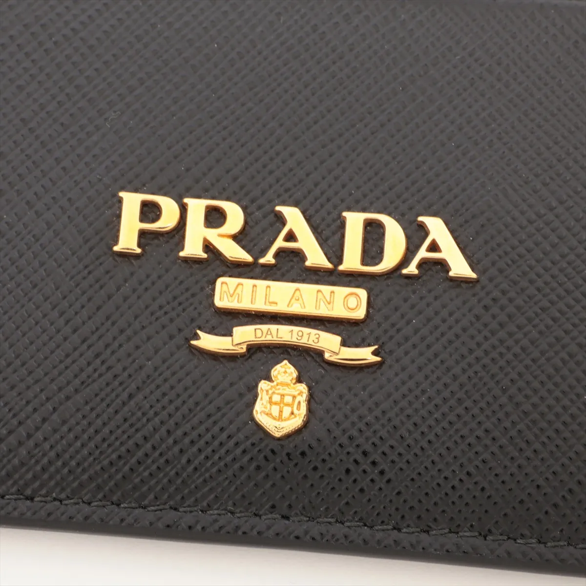 Saffiano Metal 1MC208 Leather Card Case Black — view 6