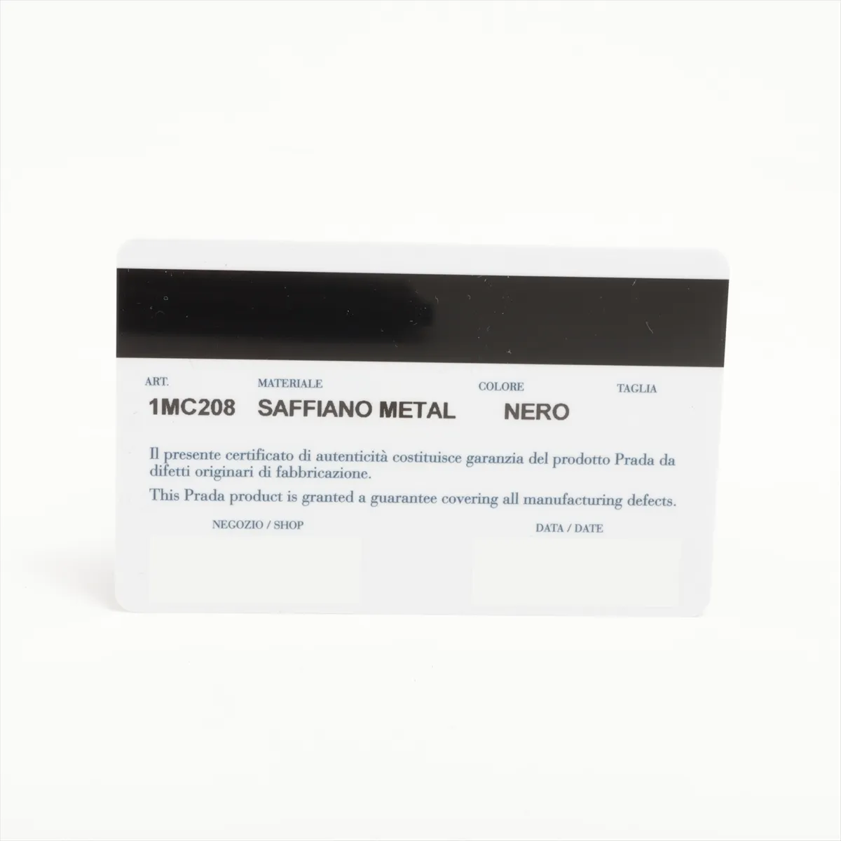 Saffiano Metal 1MC208 Leather Card Case Black — view 7