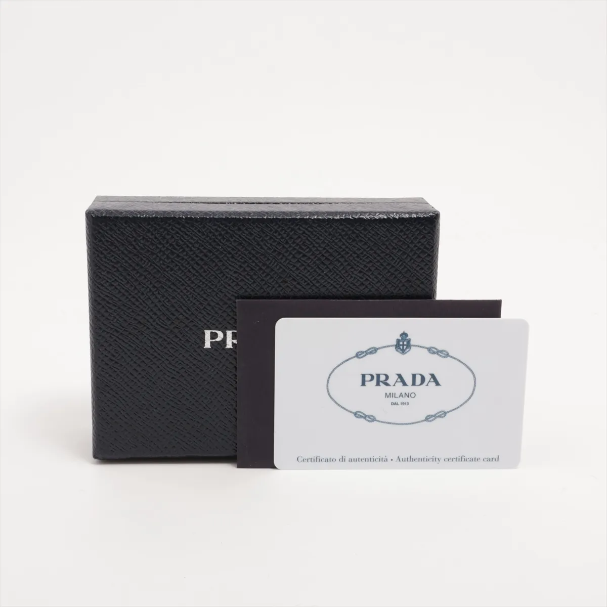 Saffiano Metal 1MC208 Leather Card Case Black — view 8