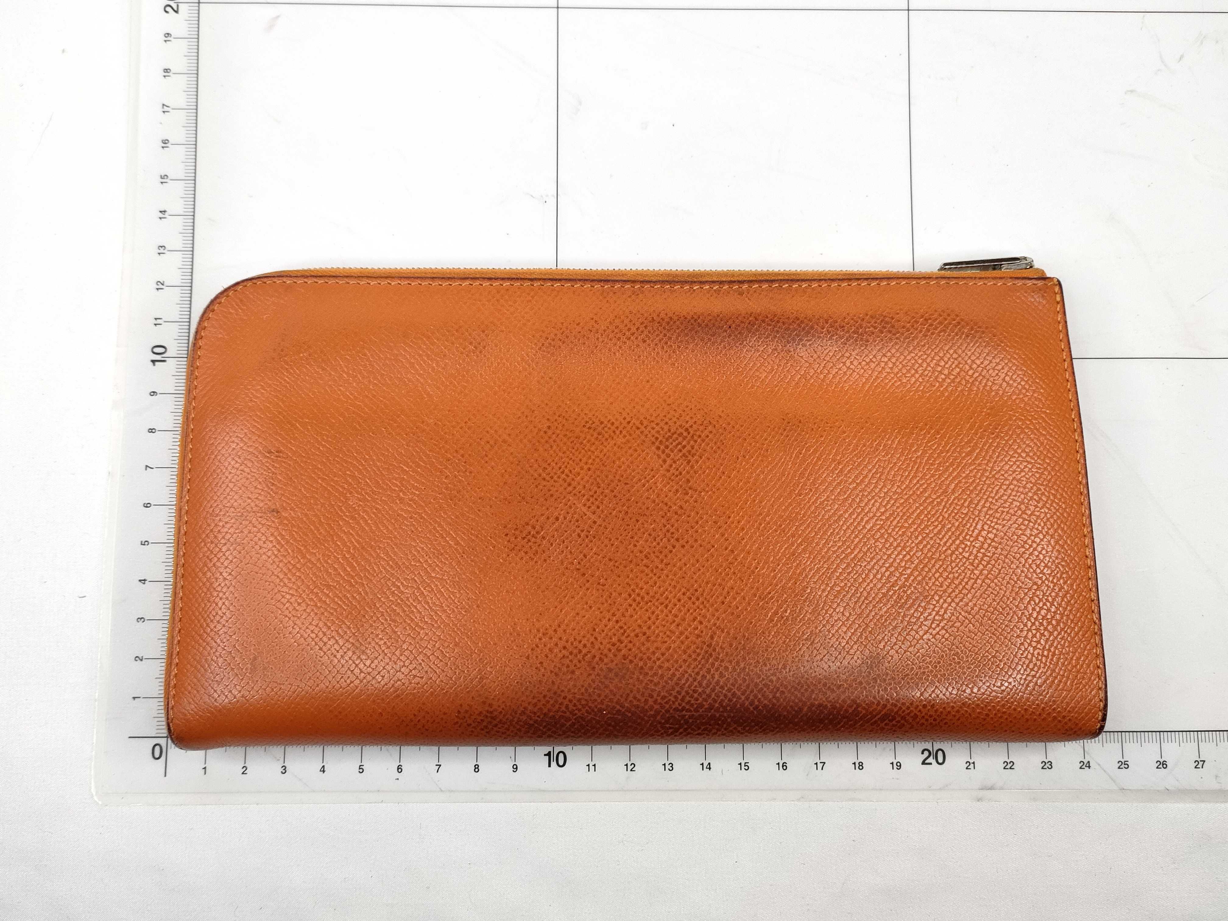Hermès Remix Combine P stamp Orange Wallet with Coin Case — view 2