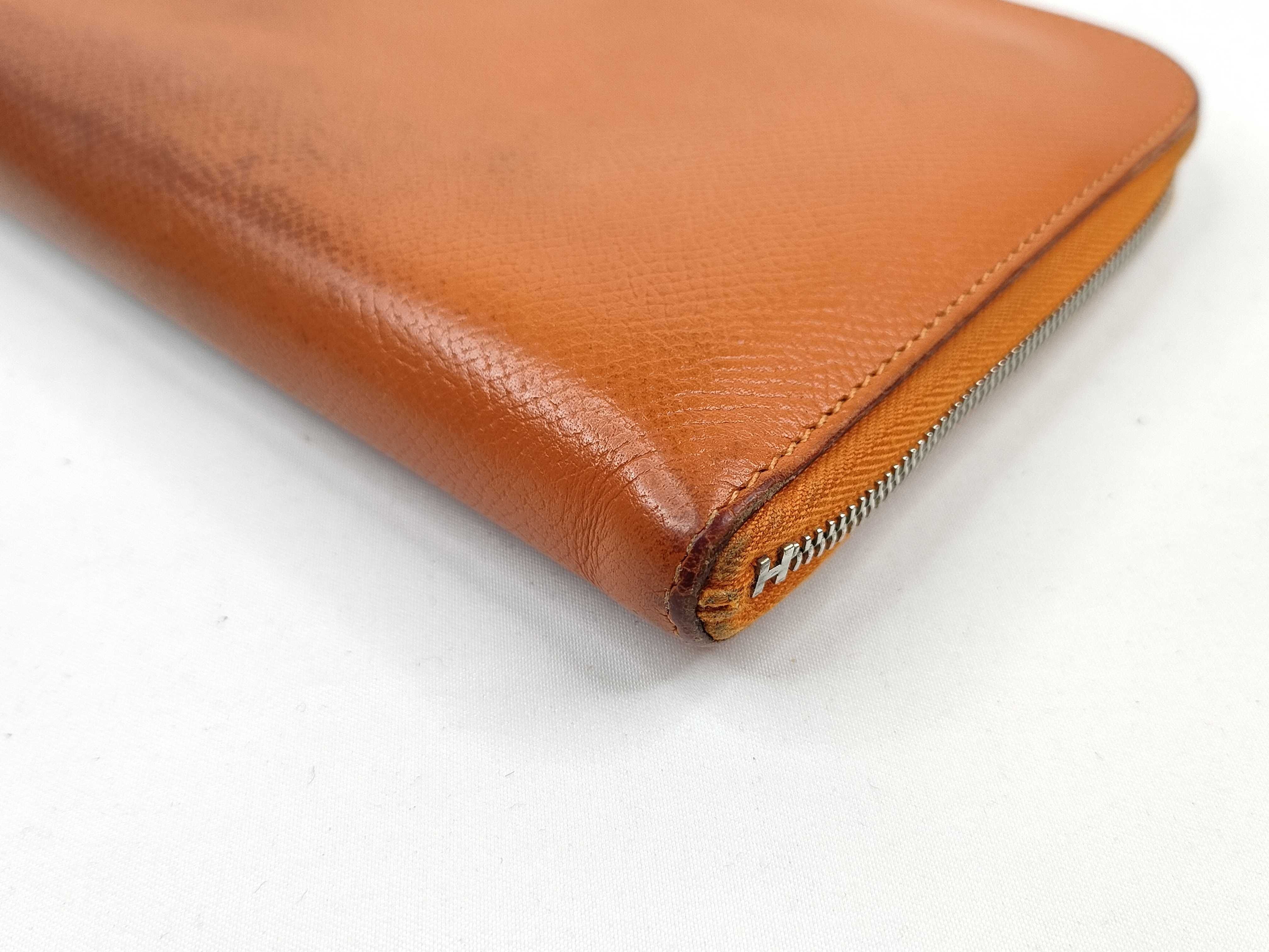 Hermès Remix Combine P stamp Orange Wallet with Coin Case — view 3
