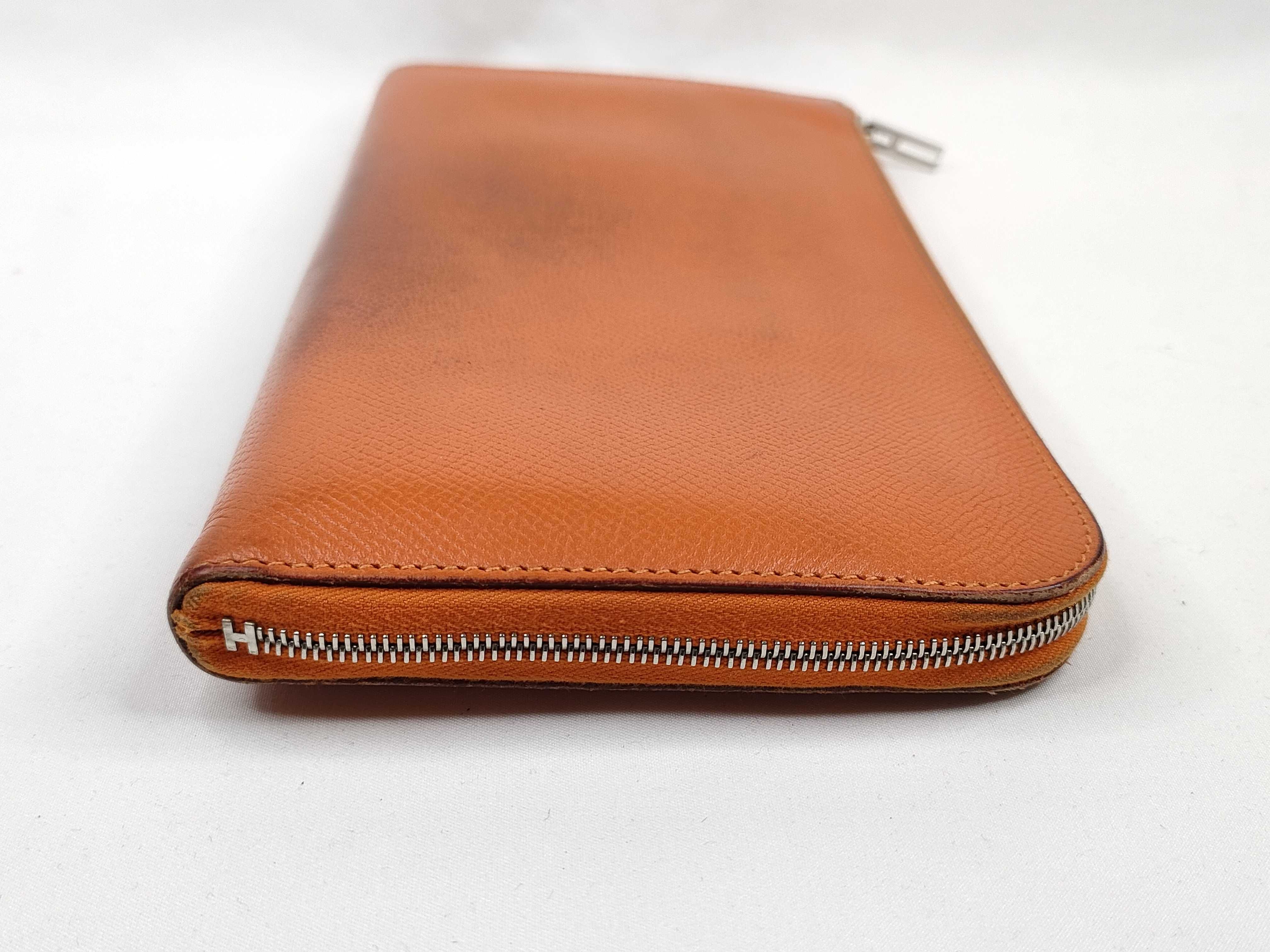 Hermès Remix Combine P stamp Orange Wallet with Coin Case — view 5