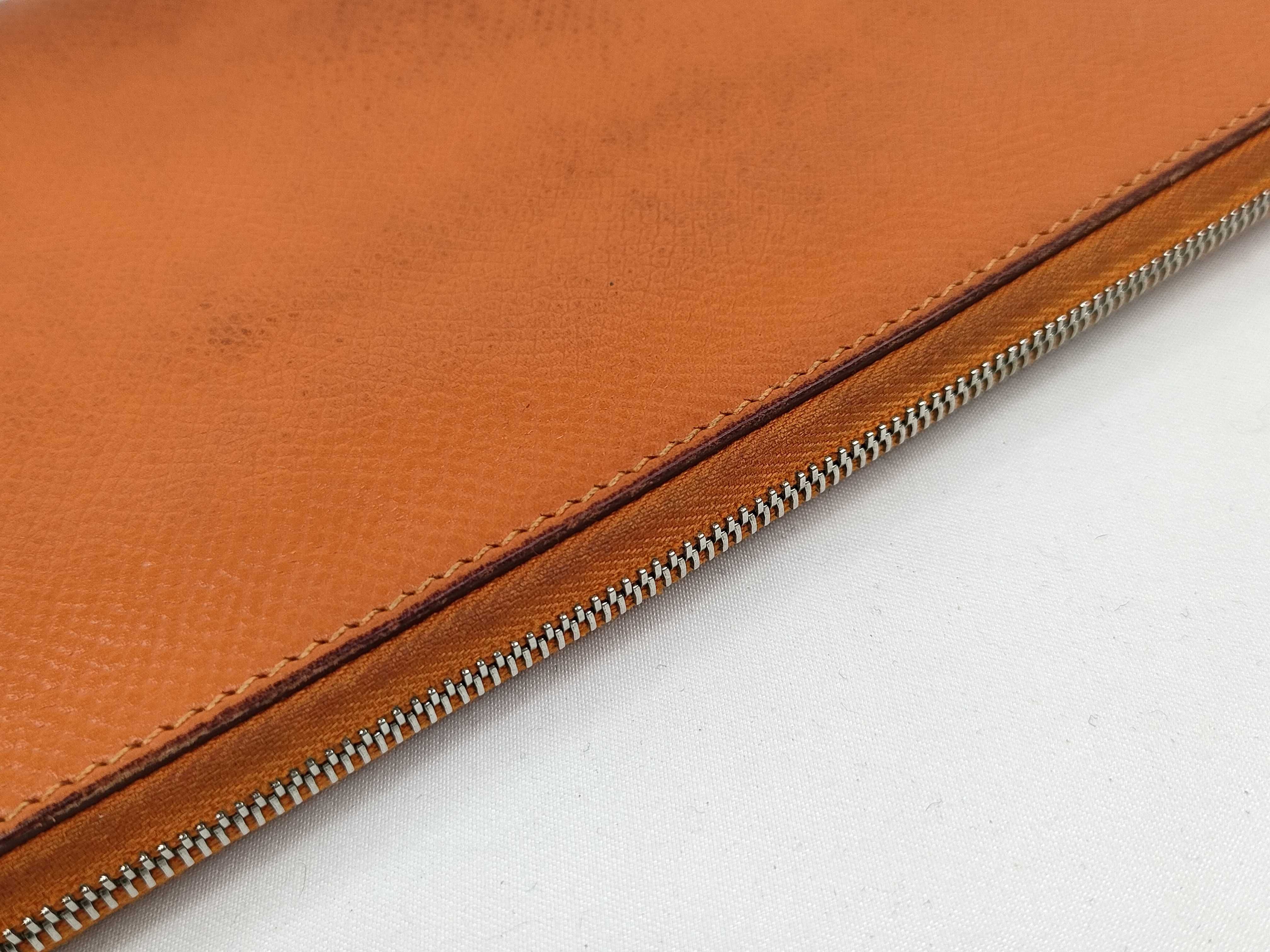 Hermès Remix Combine P stamp Orange Wallet with Coin Case — view 8